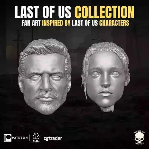 Last of Us Collection 3D printable Files For Action Figures 3D print model