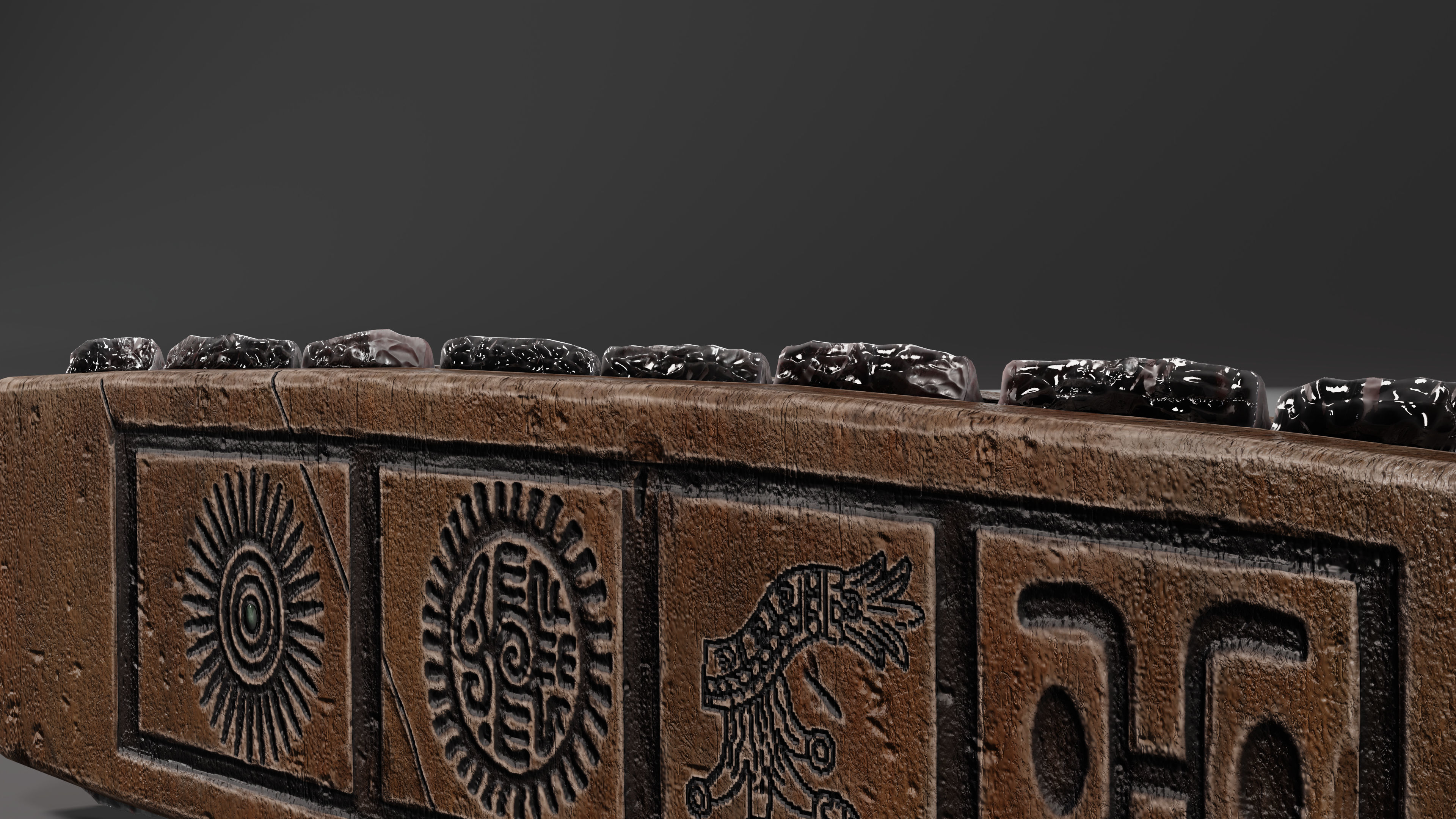 Macuahuitl Low Poly 3D Model Low-poly 3D model_5