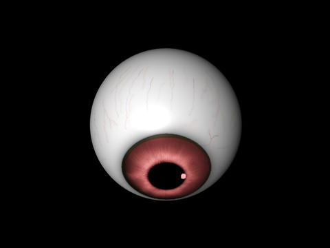 Red eye Free low-poly 3D model_2