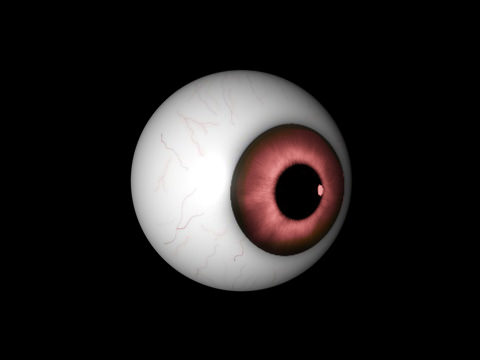 Red eye Free low-poly 3D model_1