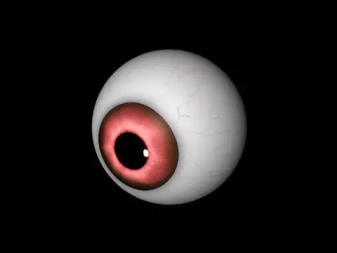 Red eye Free low-poly 3D model_0