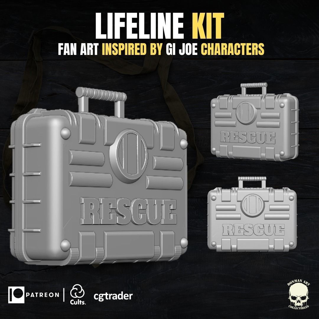 Lifeline Kit 3D printable File For Action Figures 3D print model_14