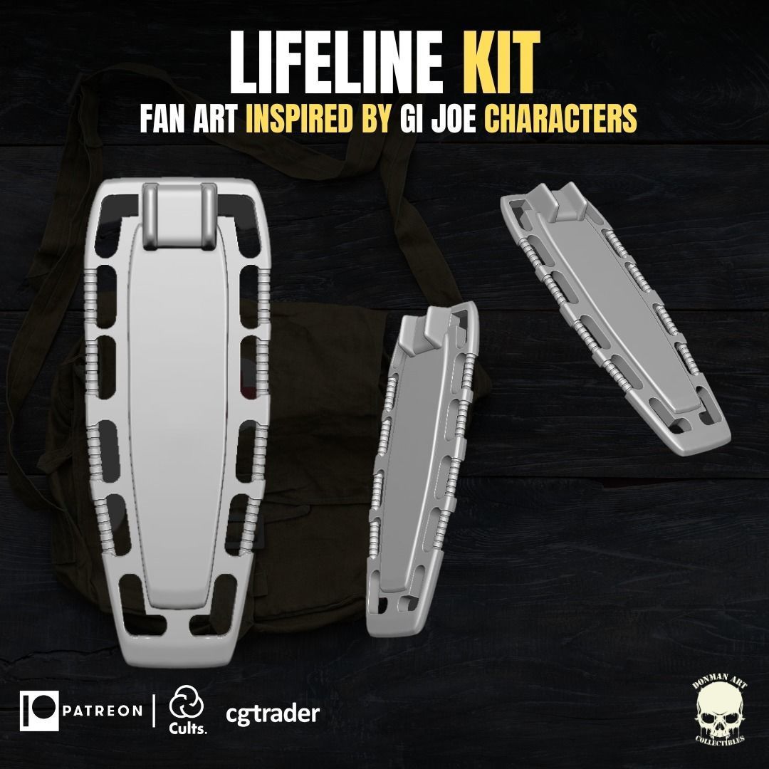 Lifeline Kit 3D printable File For Action Figures 3D print model_2