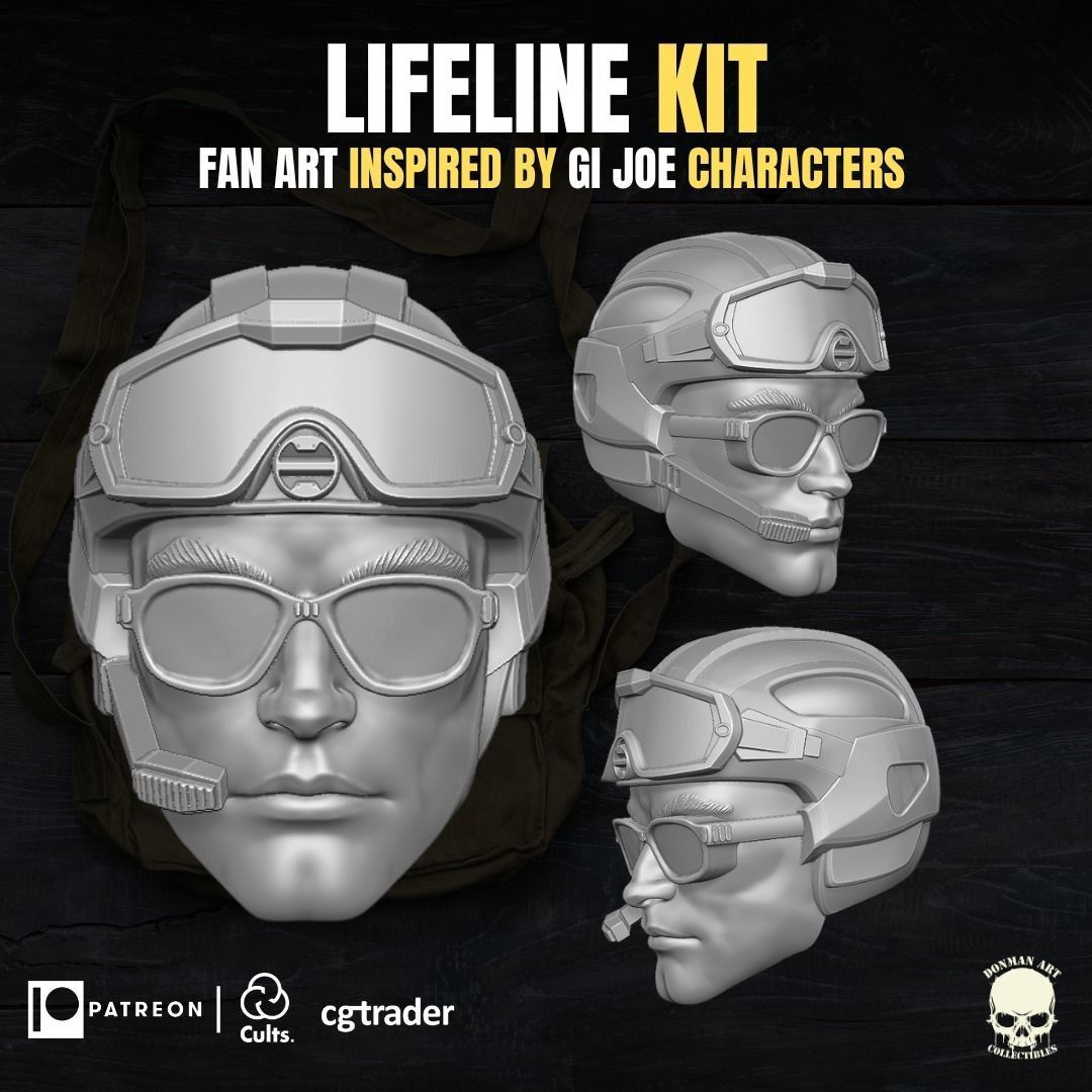 Lifeline Kit 3D printable File For Action Figures 3D print model_1