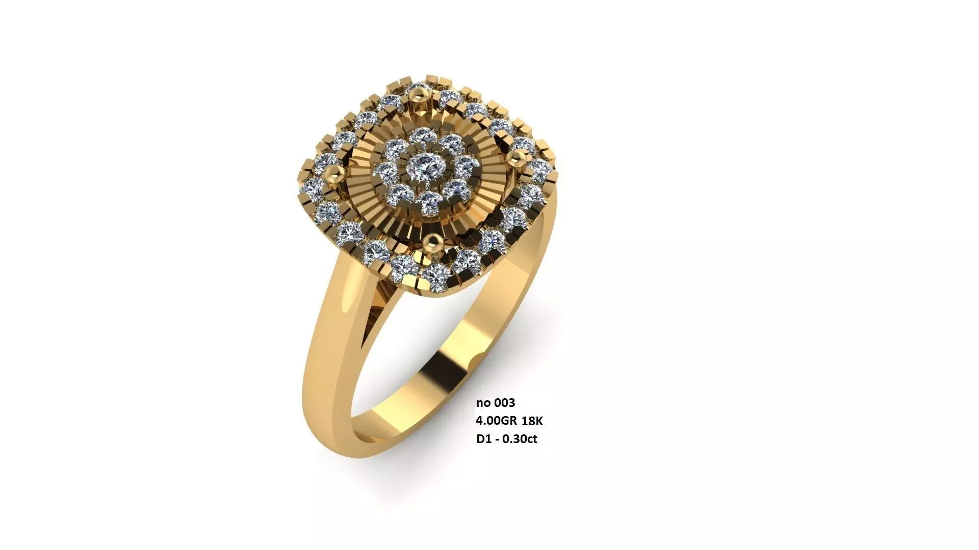 ring Cluster Free low-poly 3D model