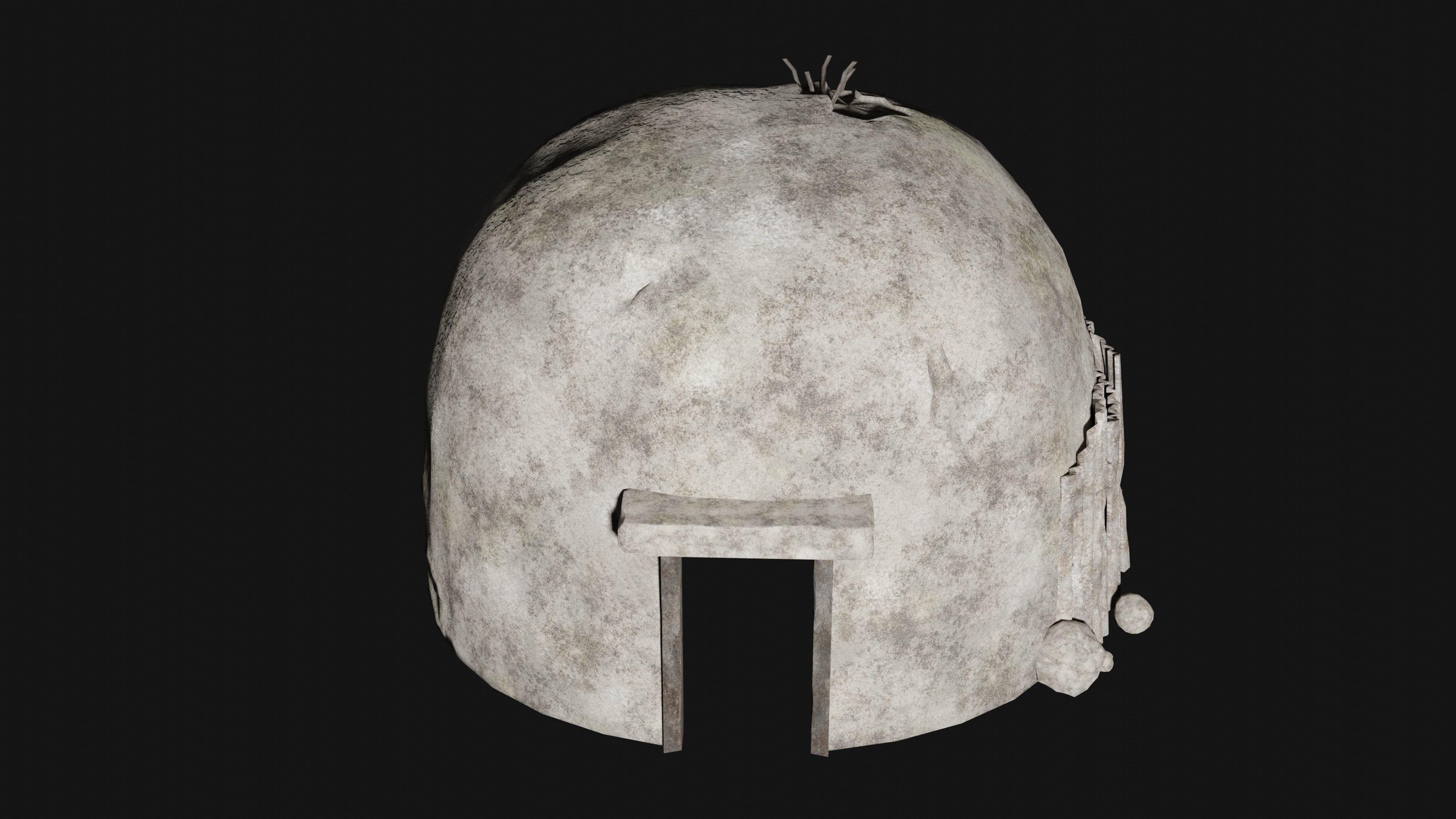 BUNKER SHELTER POSTAPO HIDE HOUSE SURVIVAL IMPROVISED COLLECTION Low-poly 3D model_7