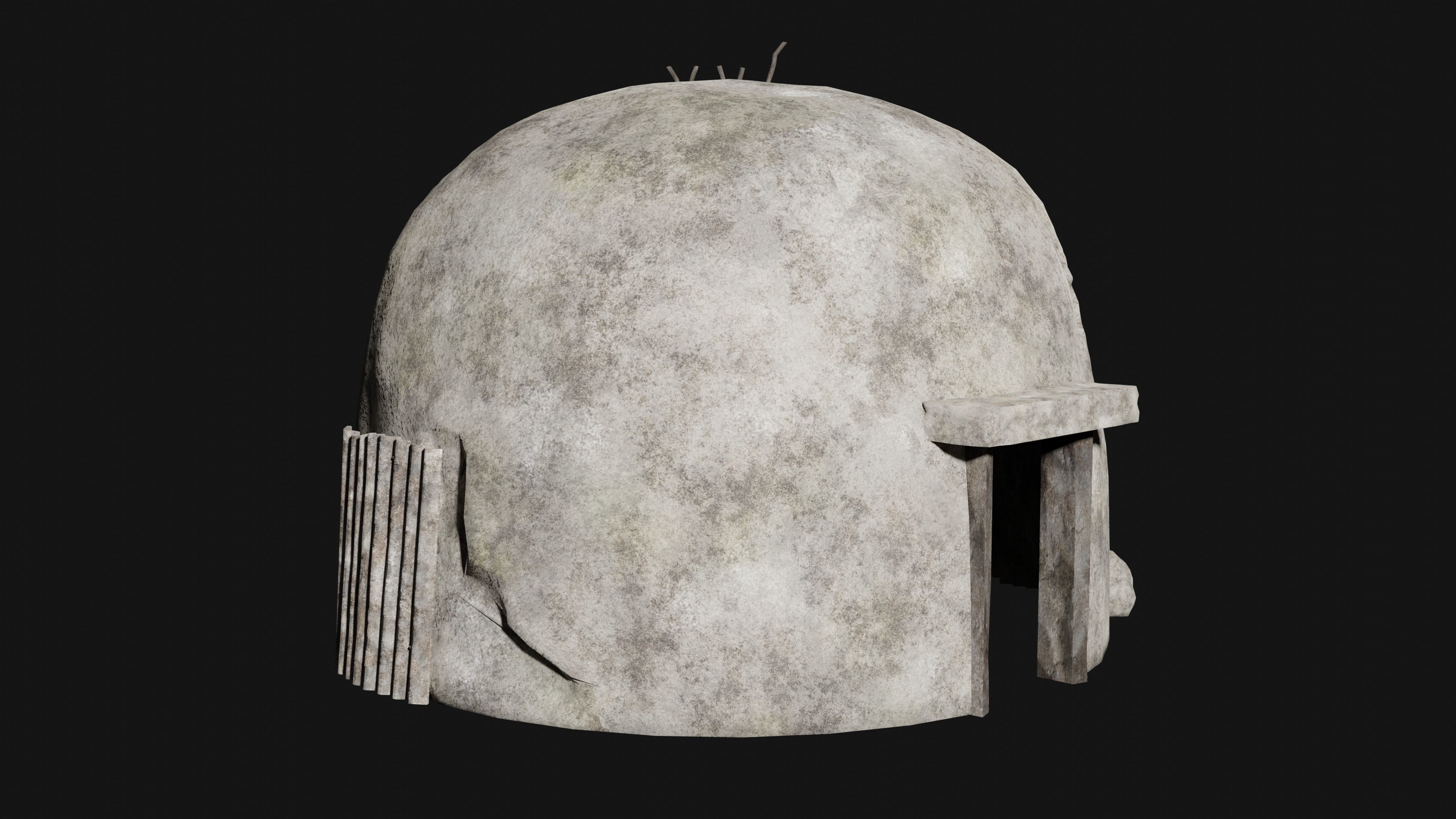 BUNKER SHELTER POSTAPO HIDE HOUSE SURVIVAL IMPROVISED COLLECTION Low-poly 3D model_6