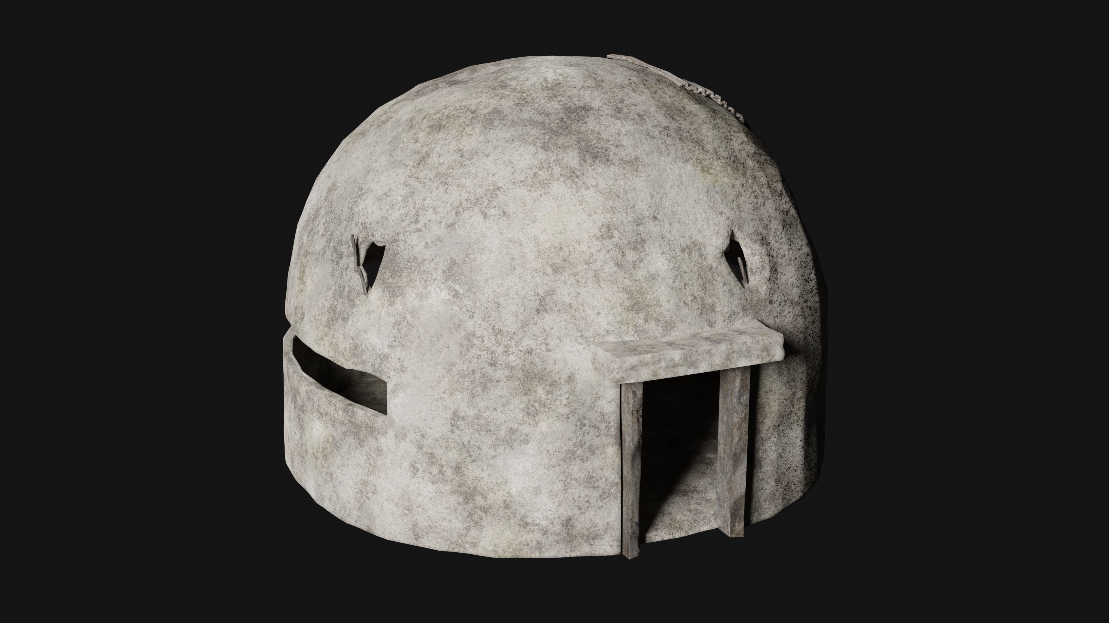 BUNKER SHELTER POSTAPO HIDE HOUSE SURVIVAL IMPROVISED COLLECTION Low-poly 3D model_10