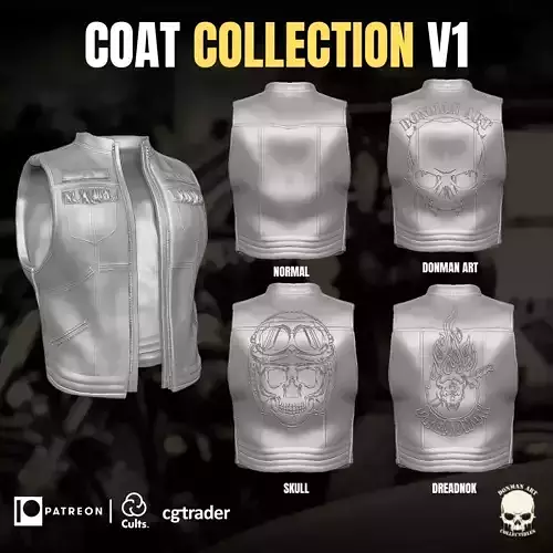 Coat Collection 3D printable Files For Action Figures