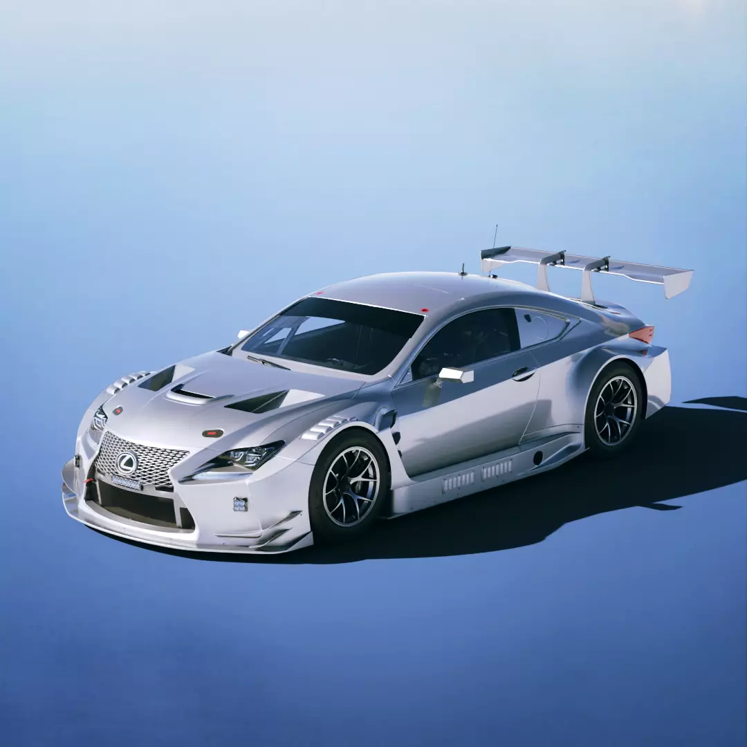 Lexus RC F GT3 2016 Low-poly 3D model