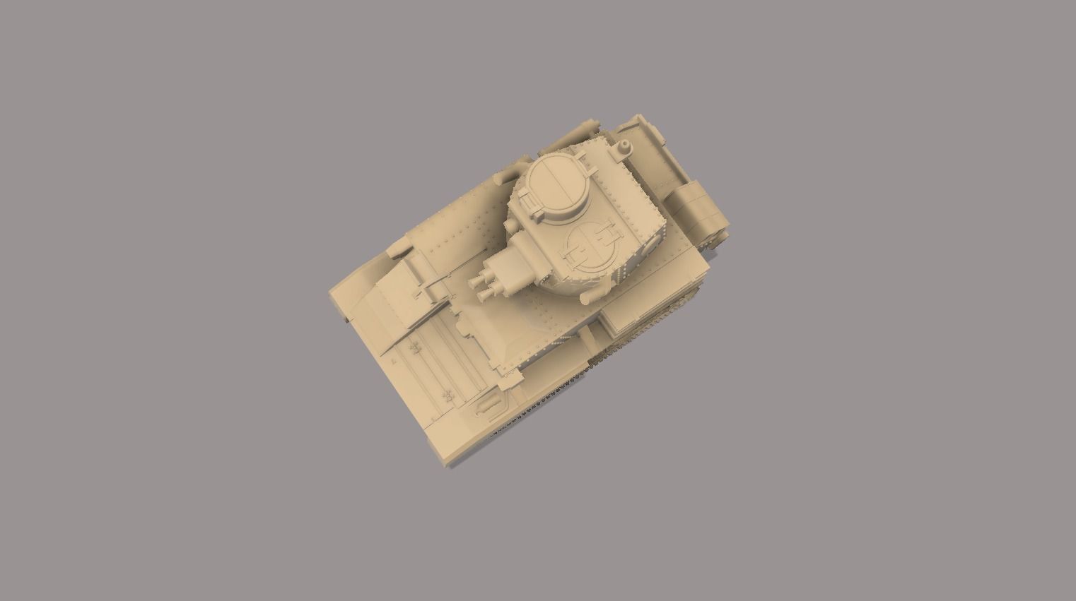 Light tank Mark VI - 1-100 scale 3D print model_5