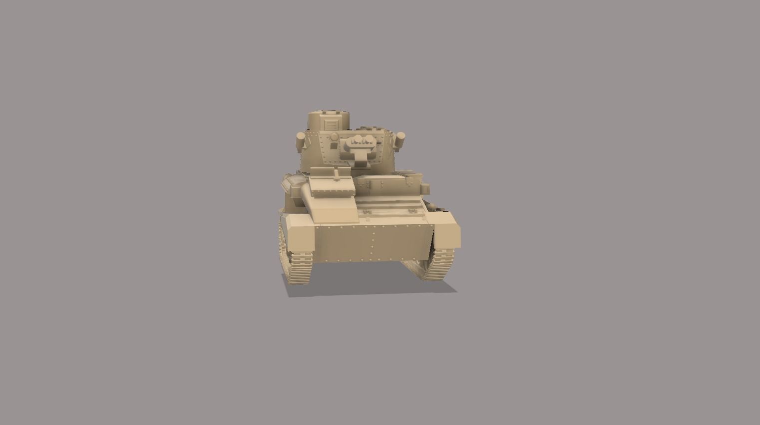 Light tank Mark VI - 1-100 scale 3D print model_6