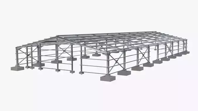 Steel Structure Building  3D model