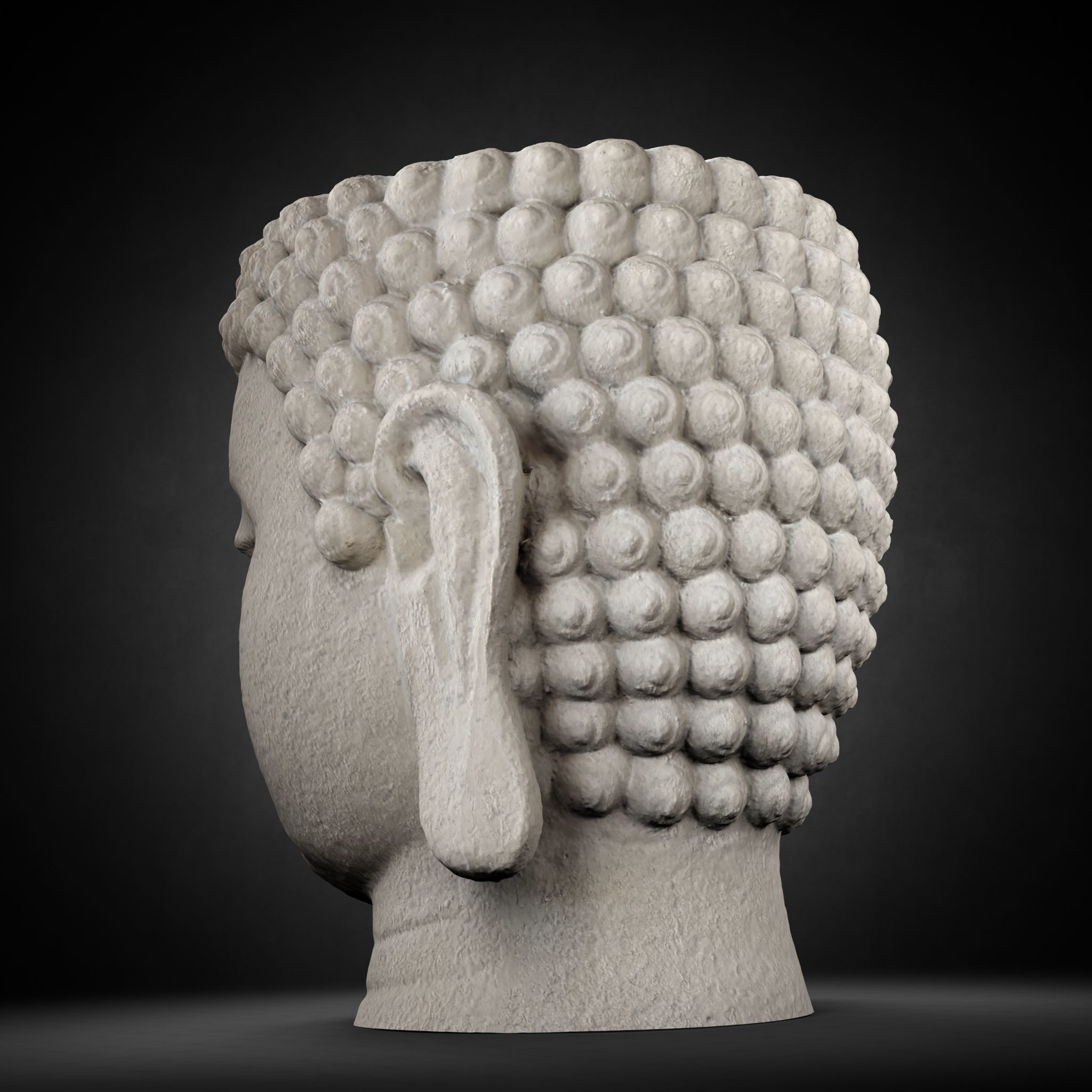 Buddha Photorealistic PBR Low-poly 3D model_28