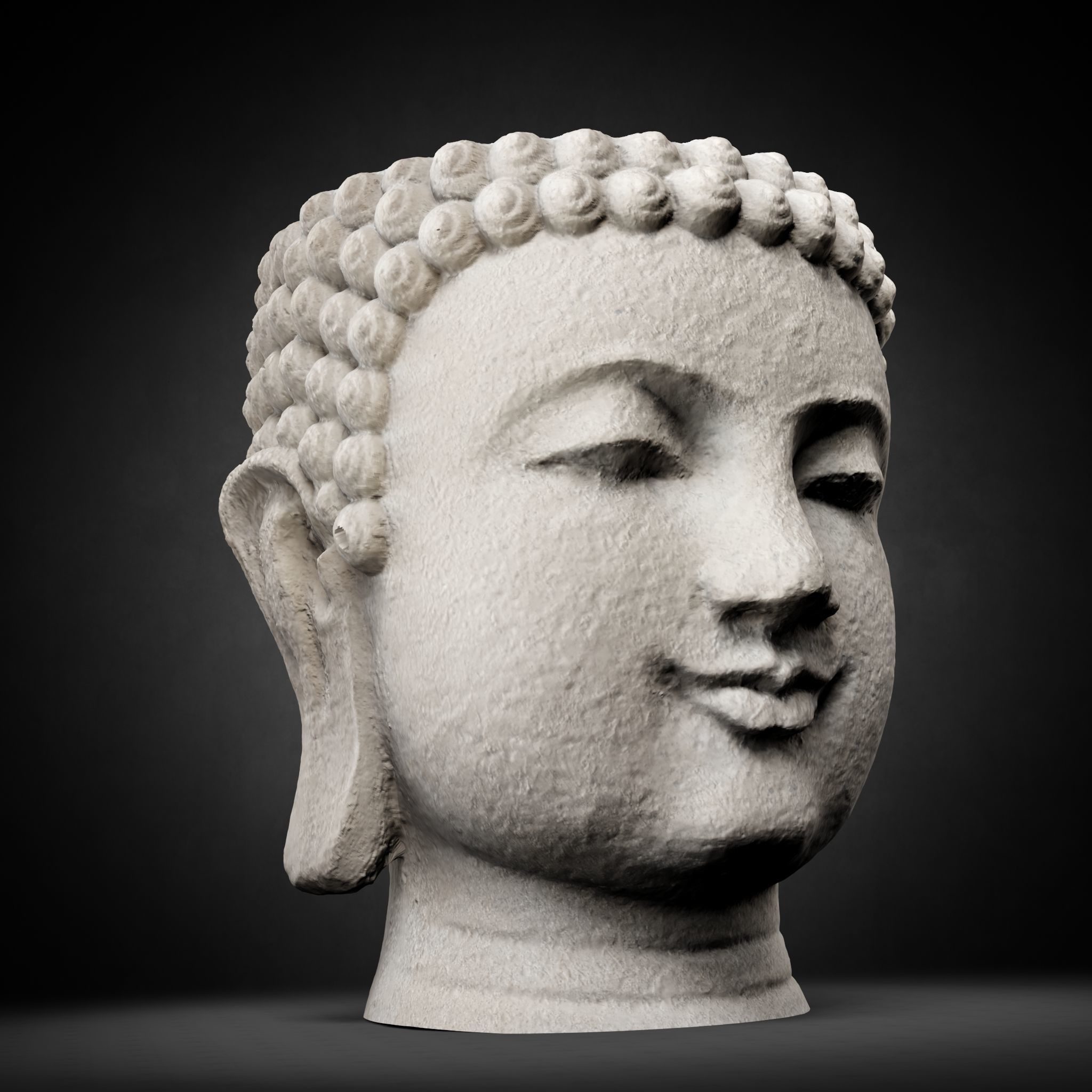 Buddha Photorealistic PBR Low-poly 3D model_54