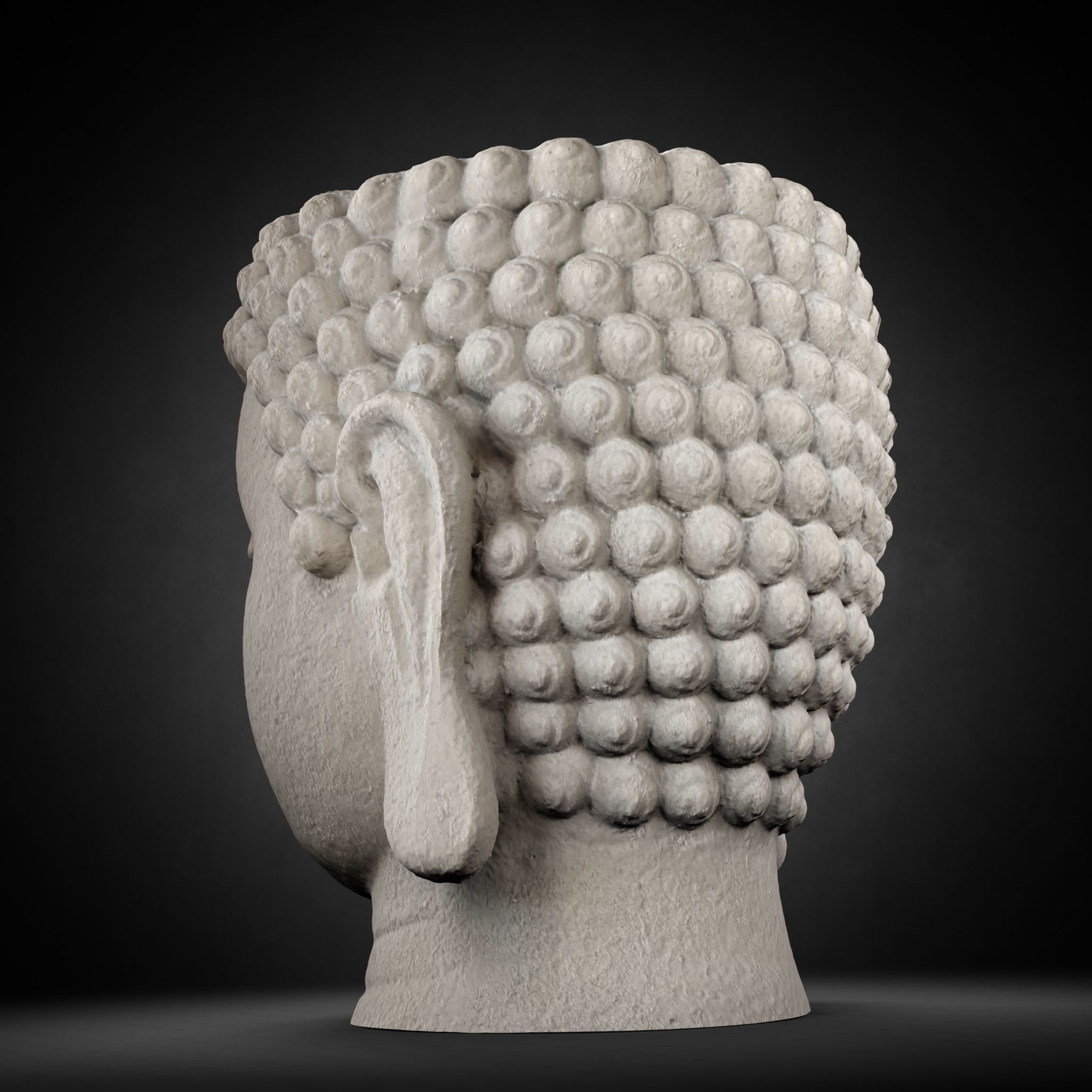 Buddha Photorealistic PBR Low-poly 3D model_29