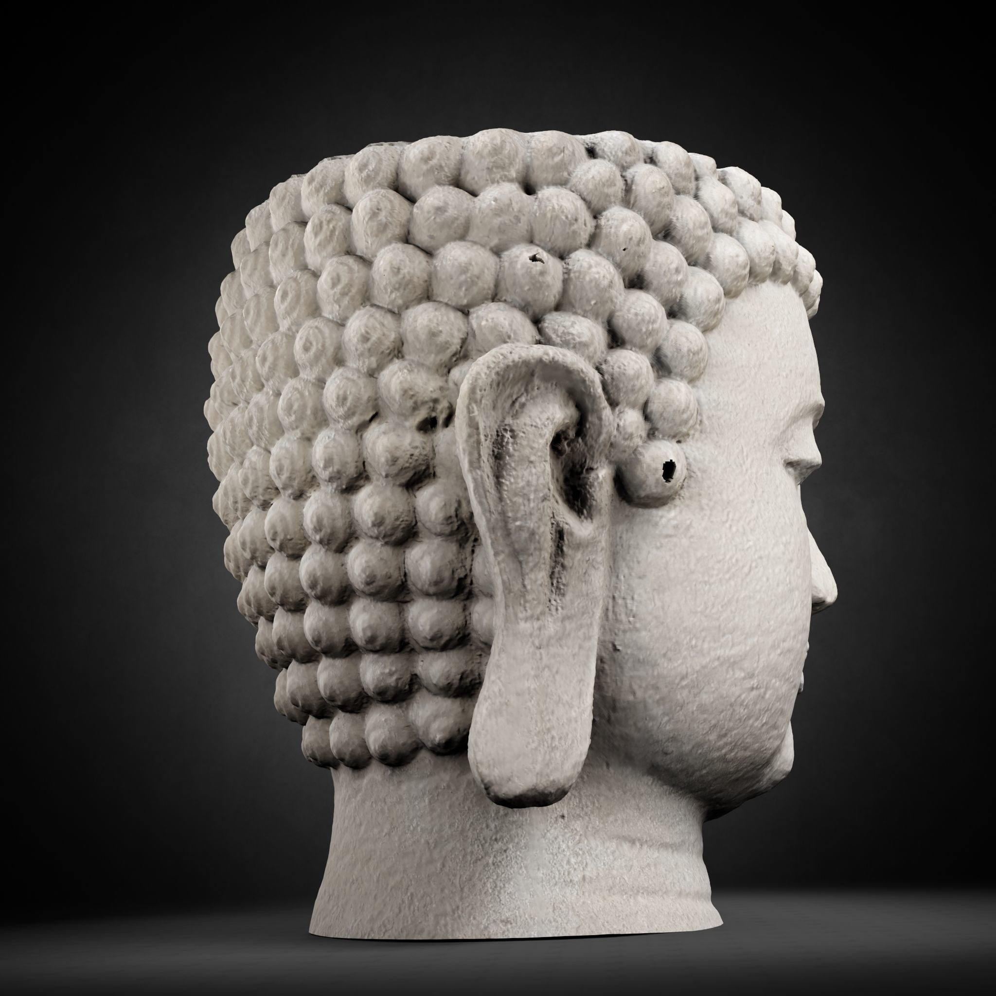 Buddha Photorealistic PBR Low-poly 3D model_44