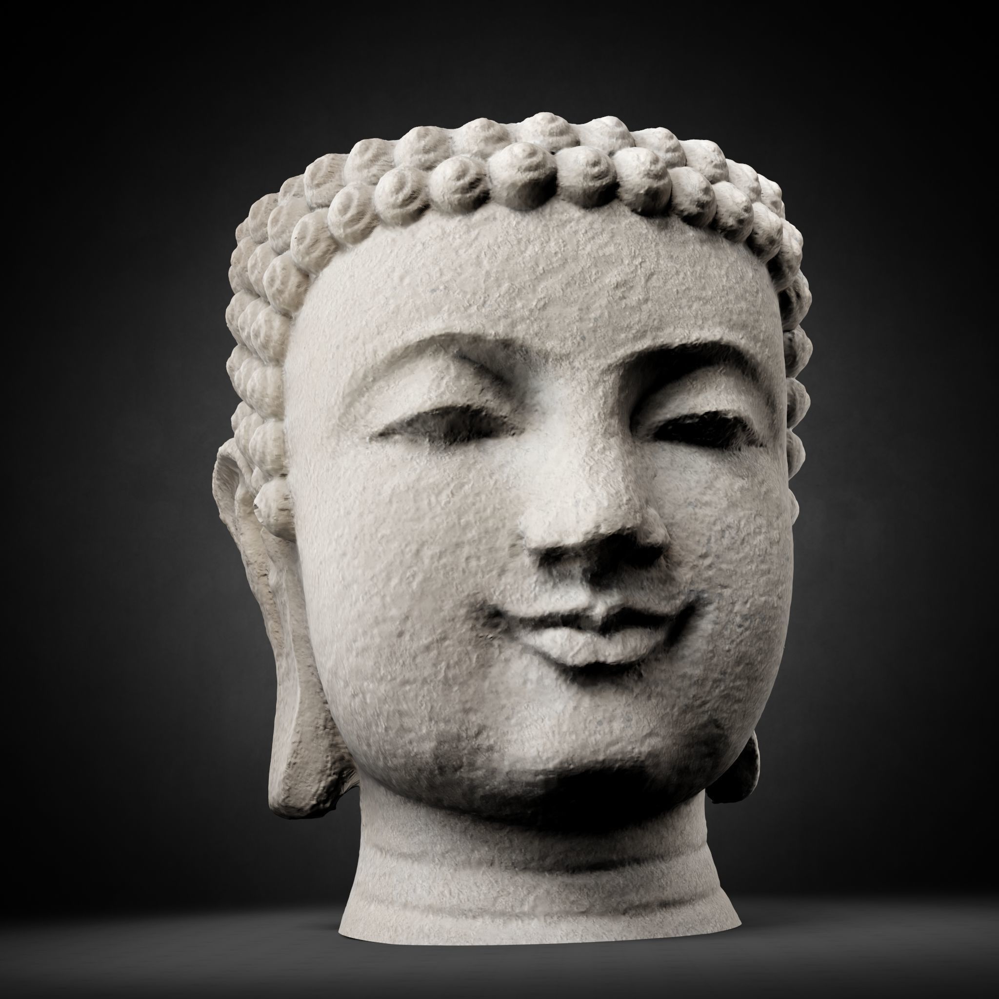 Buddha Photorealistic PBR Low-poly 3D model_59