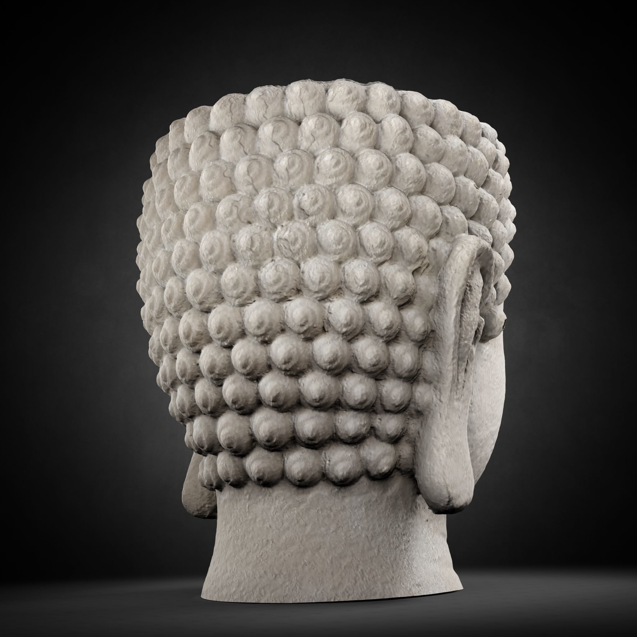 Buddha Photorealistic PBR Low-poly 3D model_39