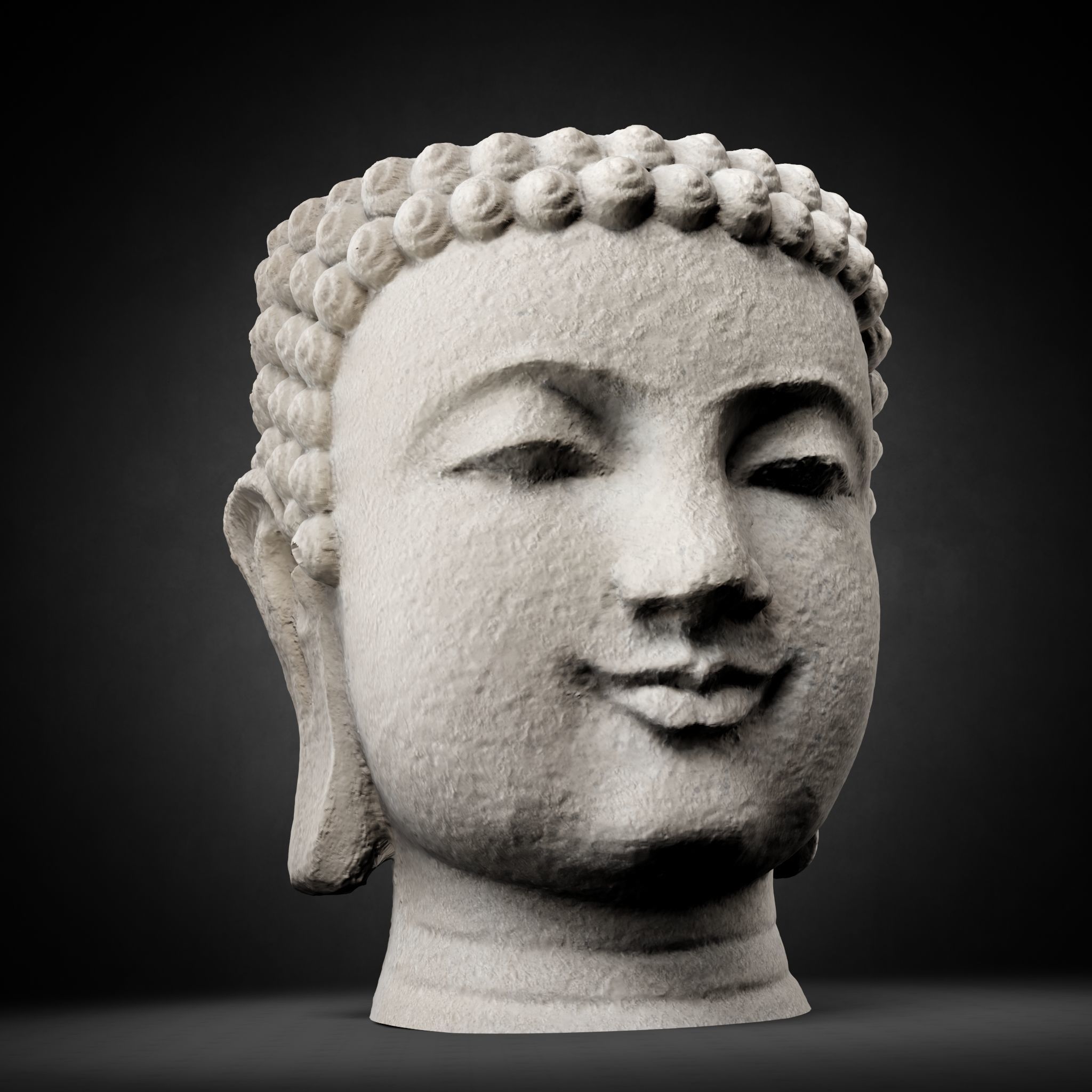 Buddha Photorealistic PBR Low-poly 3D model_57