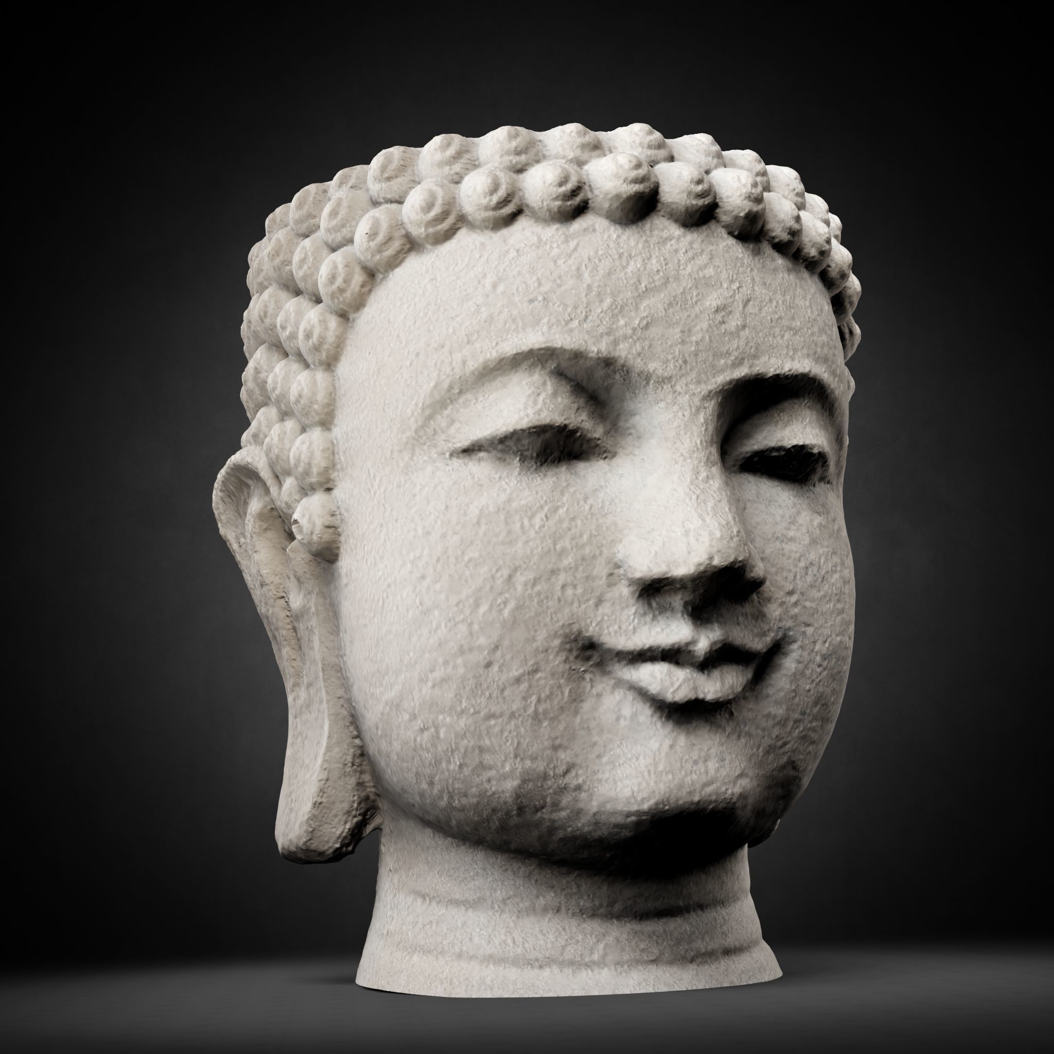 Buddha Photorealistic PBR Low-poly 3D model_56