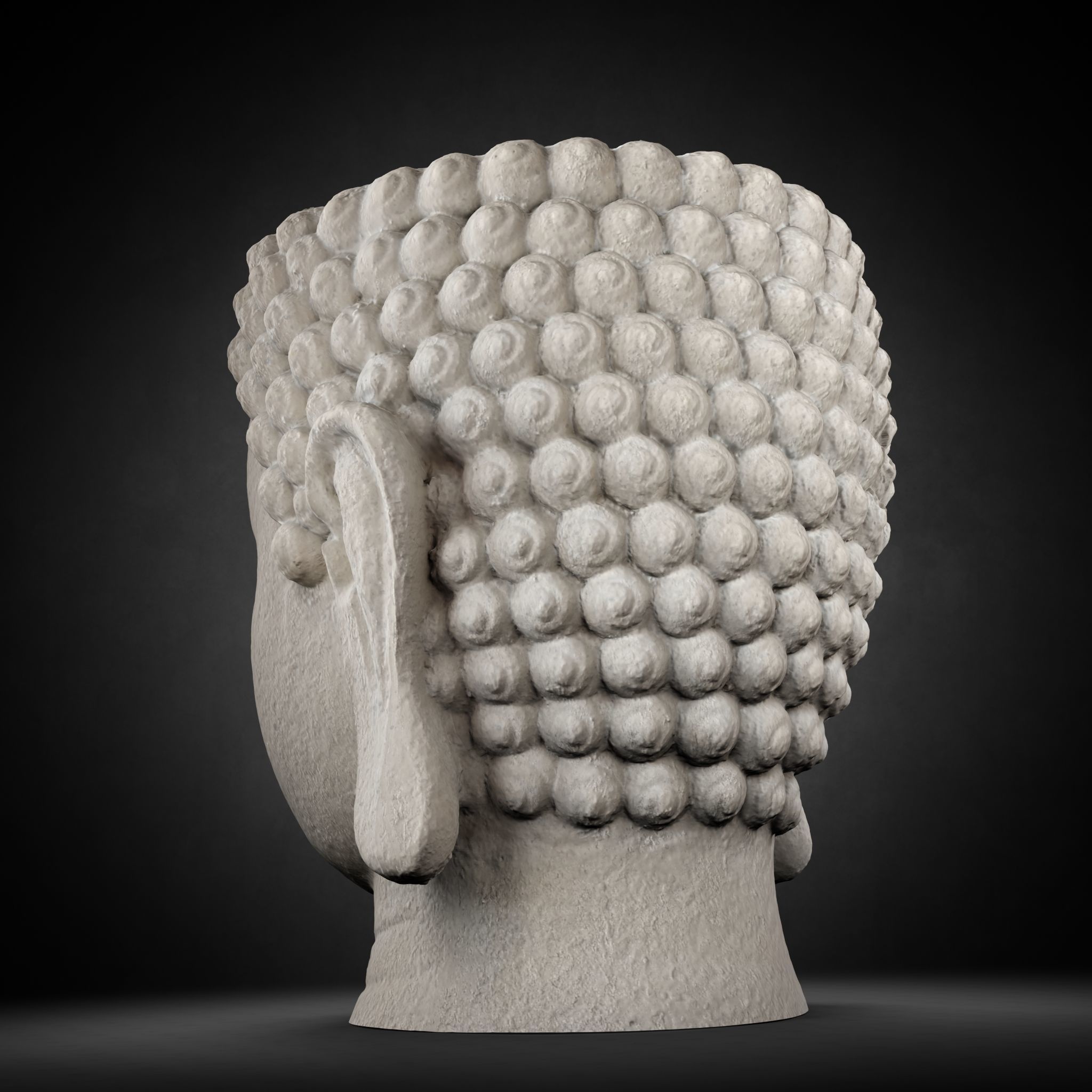 Buddha Photorealistic PBR Low-poly 3D model_30