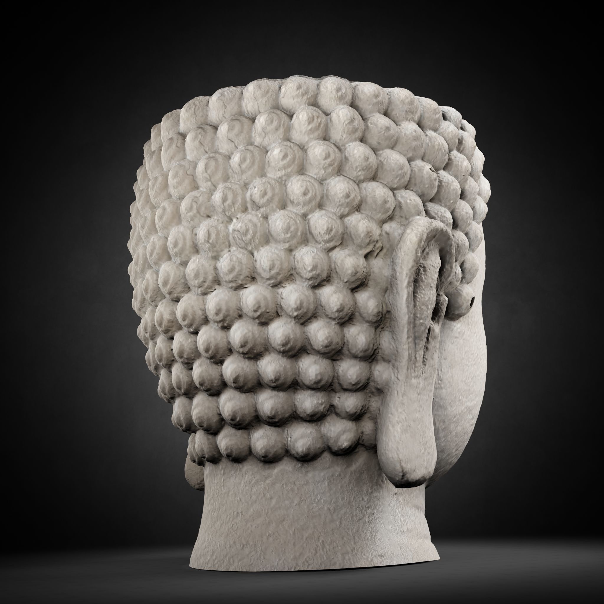 Buddha Photorealistic PBR Low-poly 3D model_40