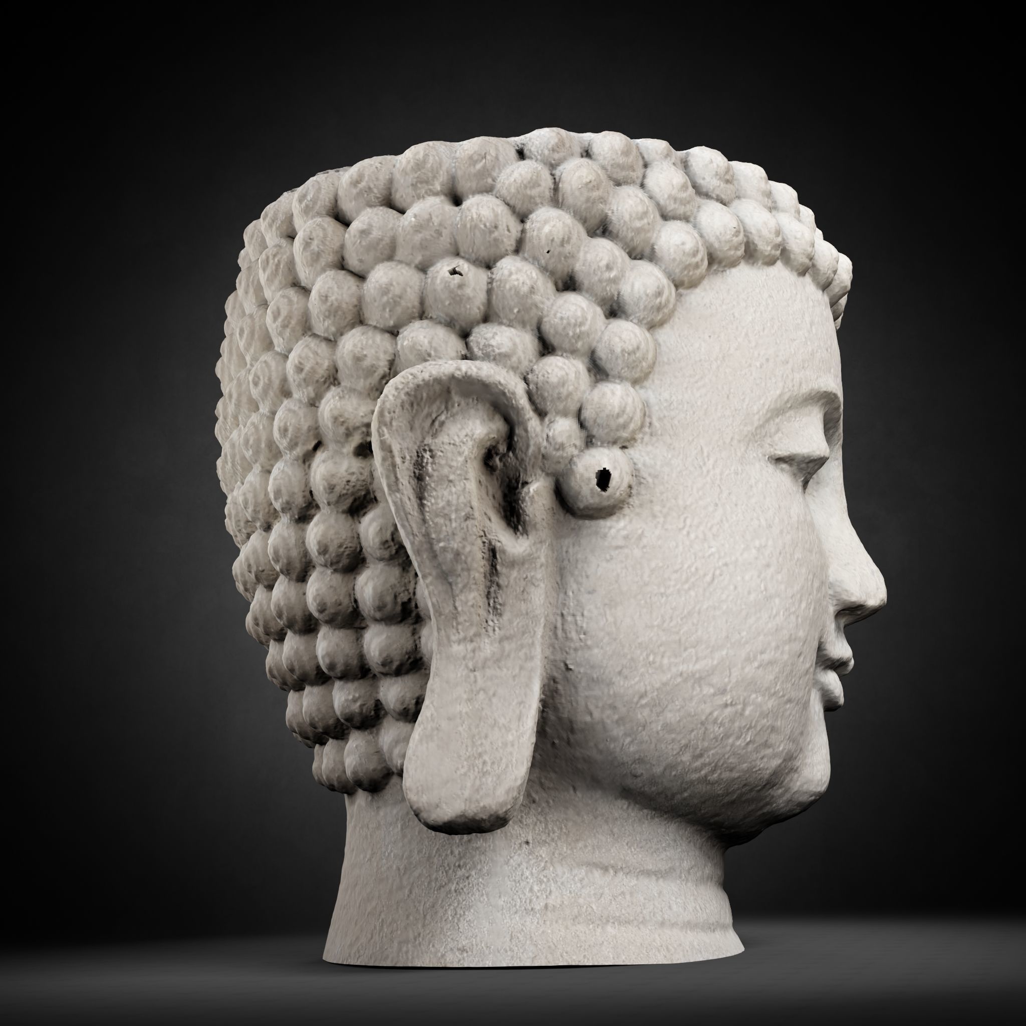 Buddha Photorealistic PBR Low-poly 3D model_46