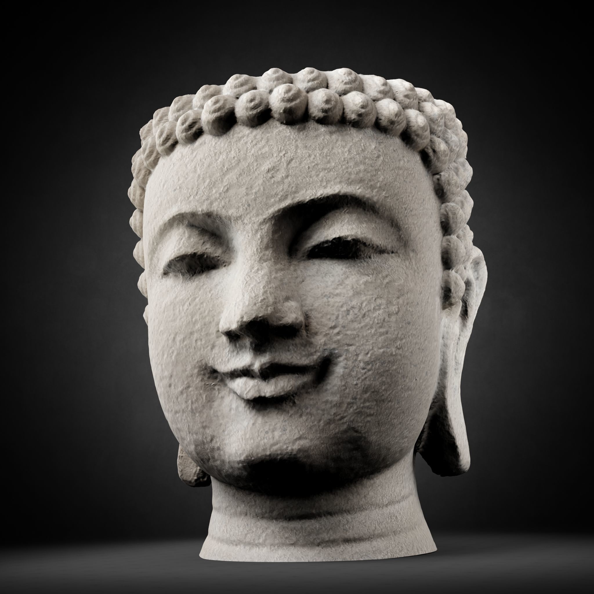Buddha Photorealistic PBR Low-poly 3D model_13