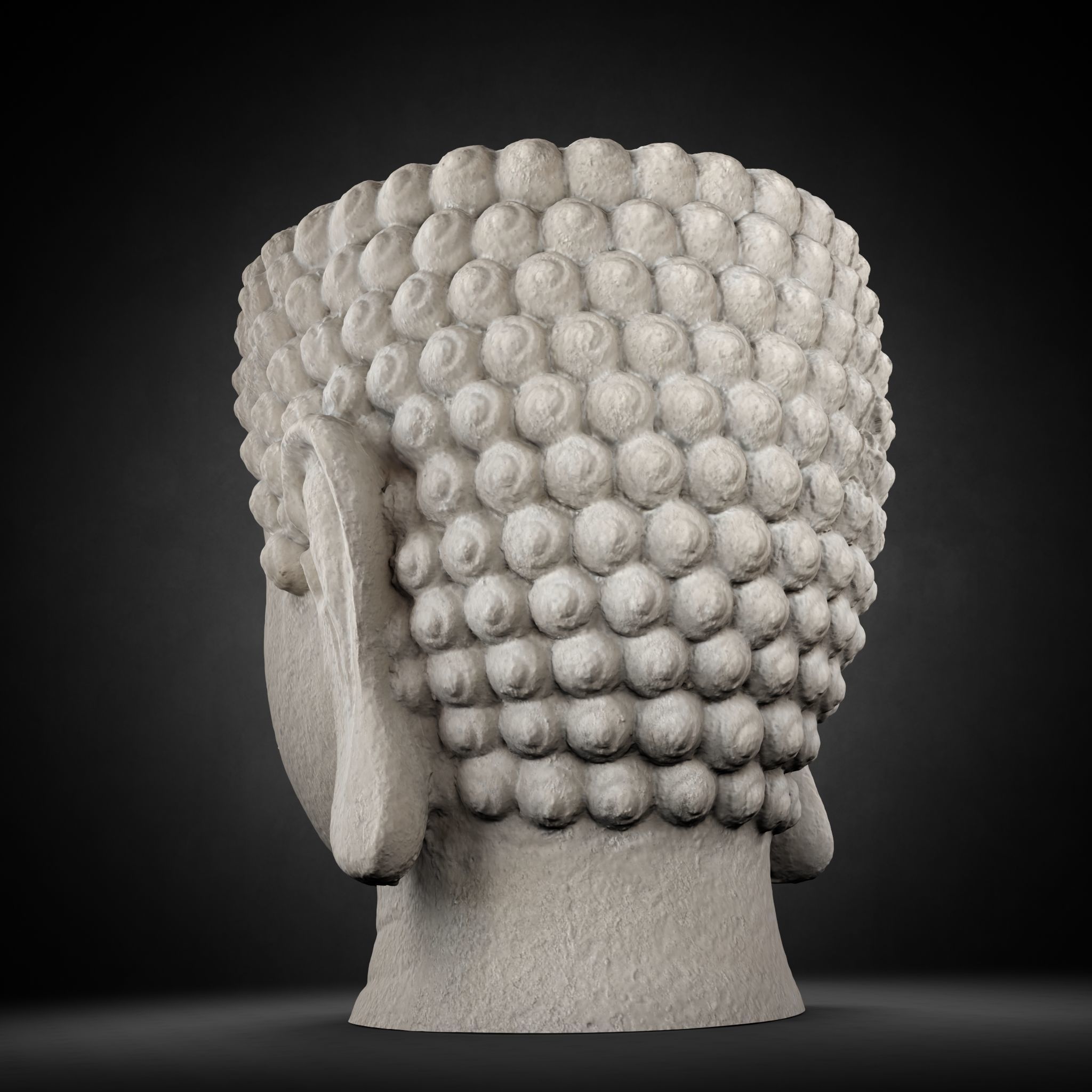 Buddha Photorealistic PBR Low-poly 3D model_31