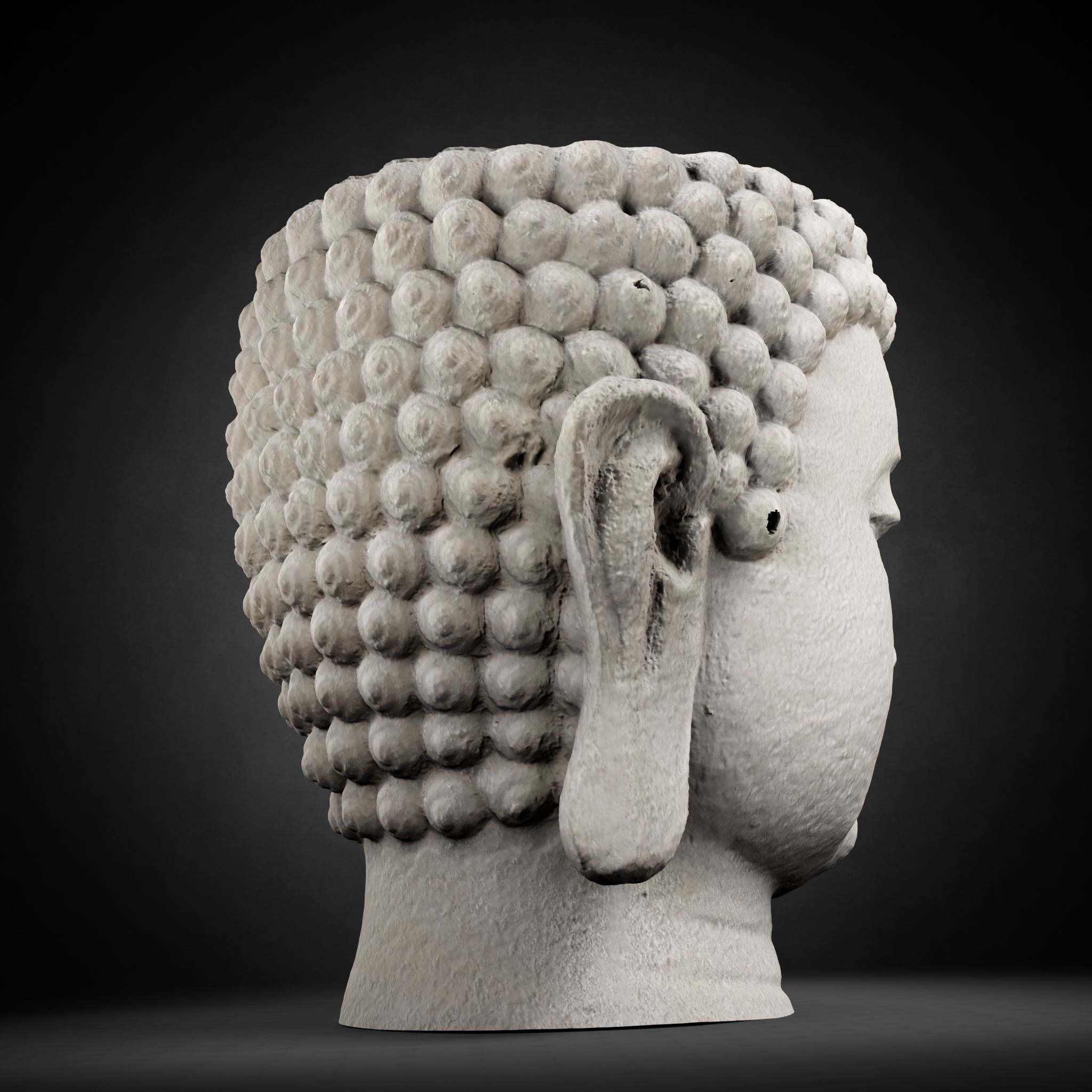 Buddha Photorealistic PBR Low-poly 3D model_43