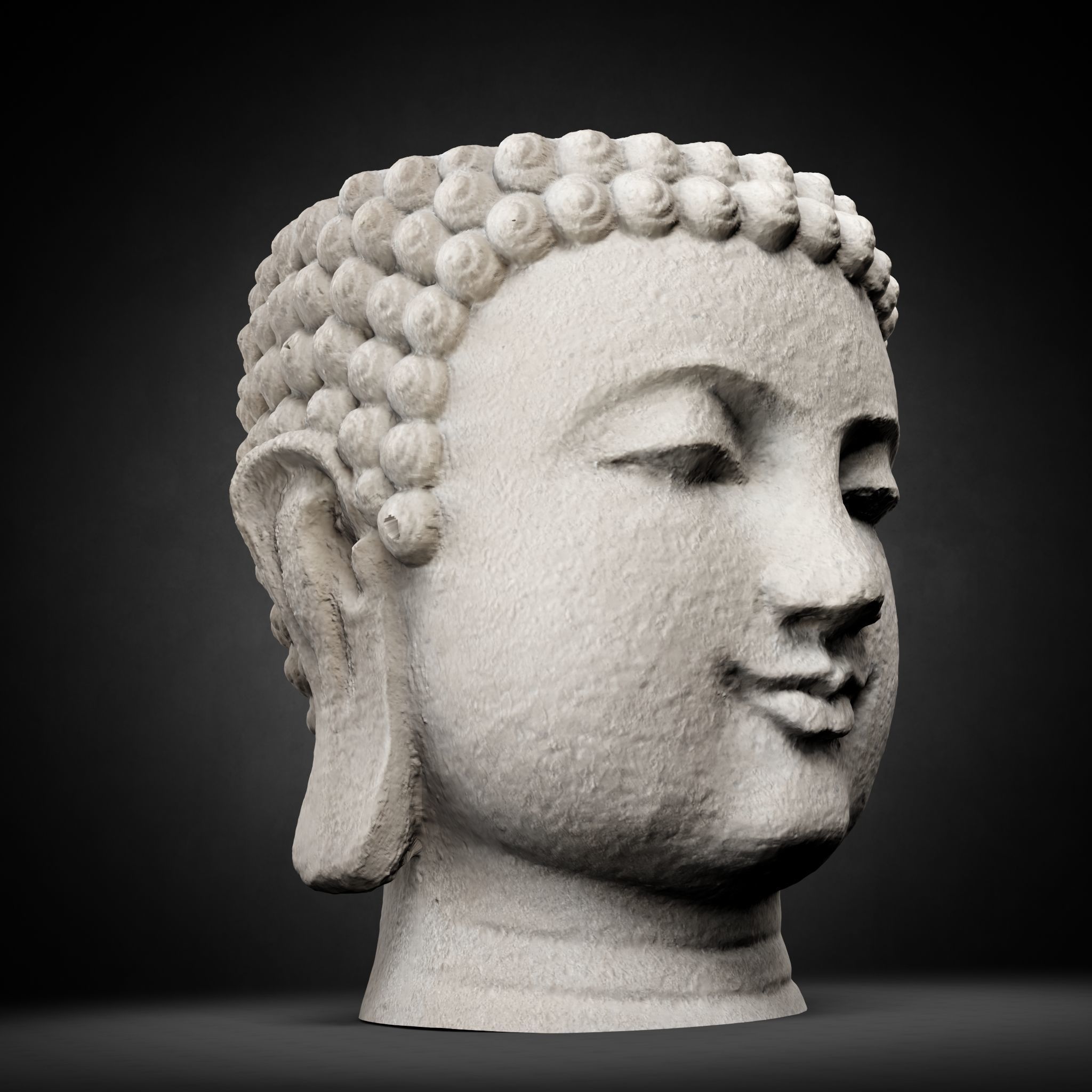 Buddha Photorealistic PBR Low-poly 3D model_52