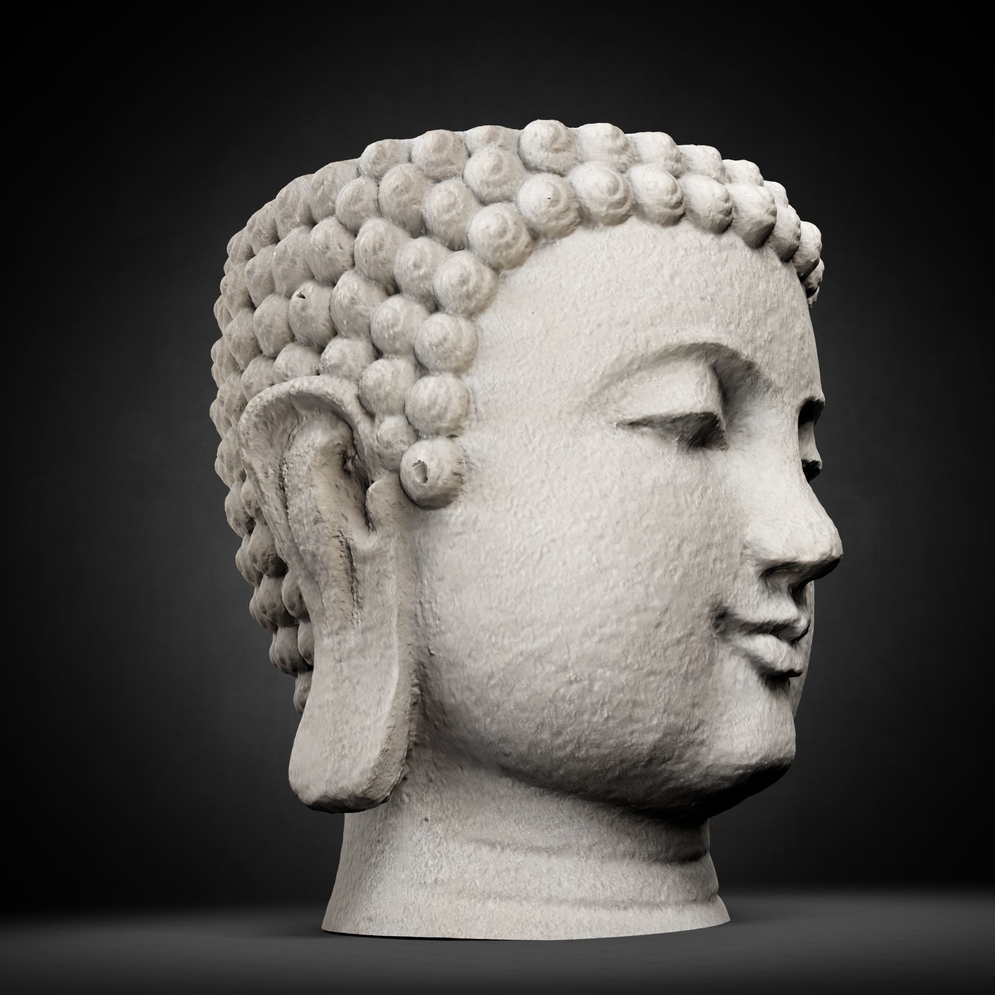 Buddha Photorealistic PBR Low-poly 3D model_50