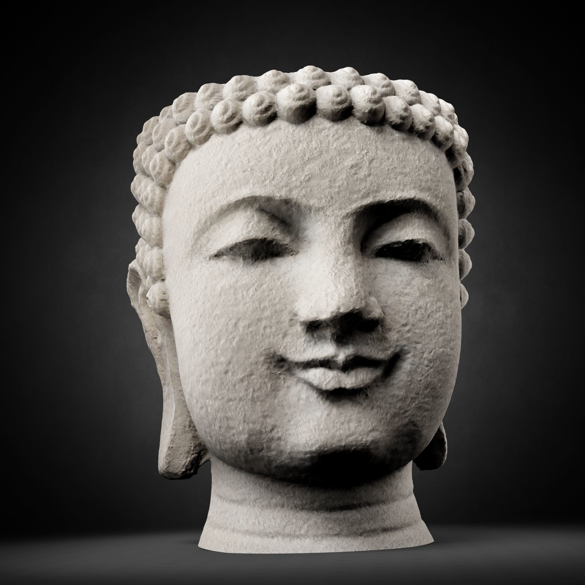 Buddha Photorealistic PBR Low-poly 3D model_60