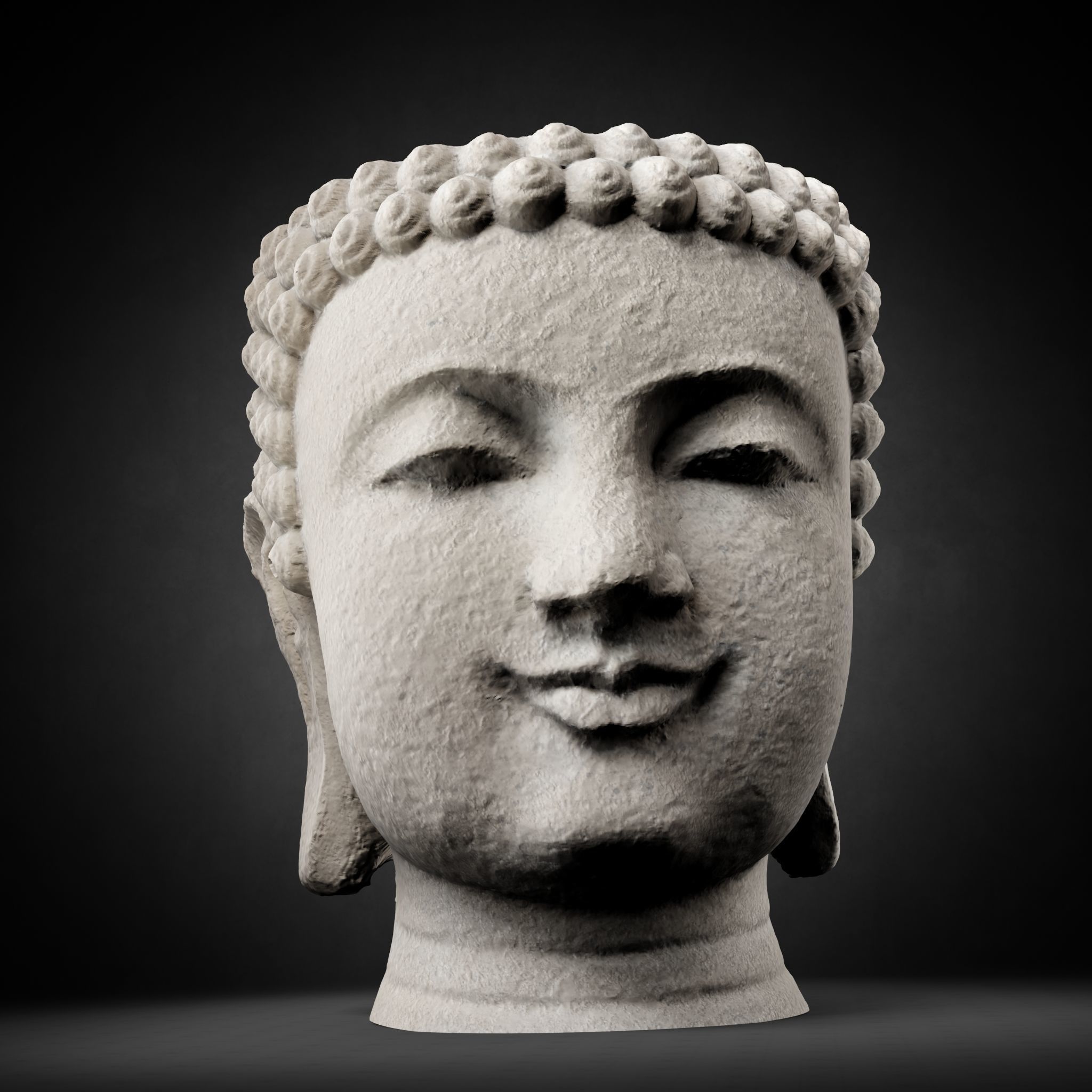 Buddha Photorealistic PBR Low-poly 3D model_62