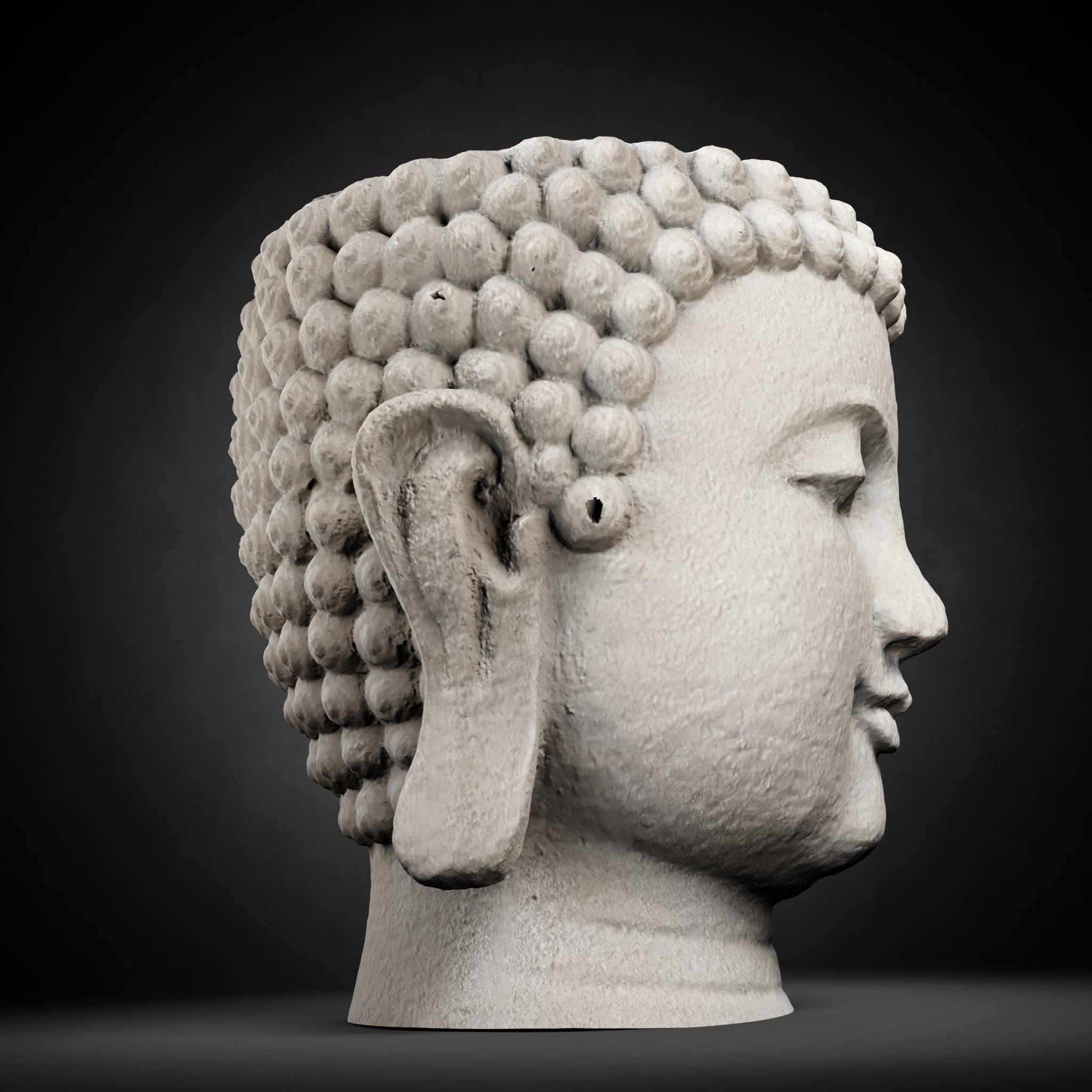Buddha Photorealistic PBR Low-poly 3D model_47