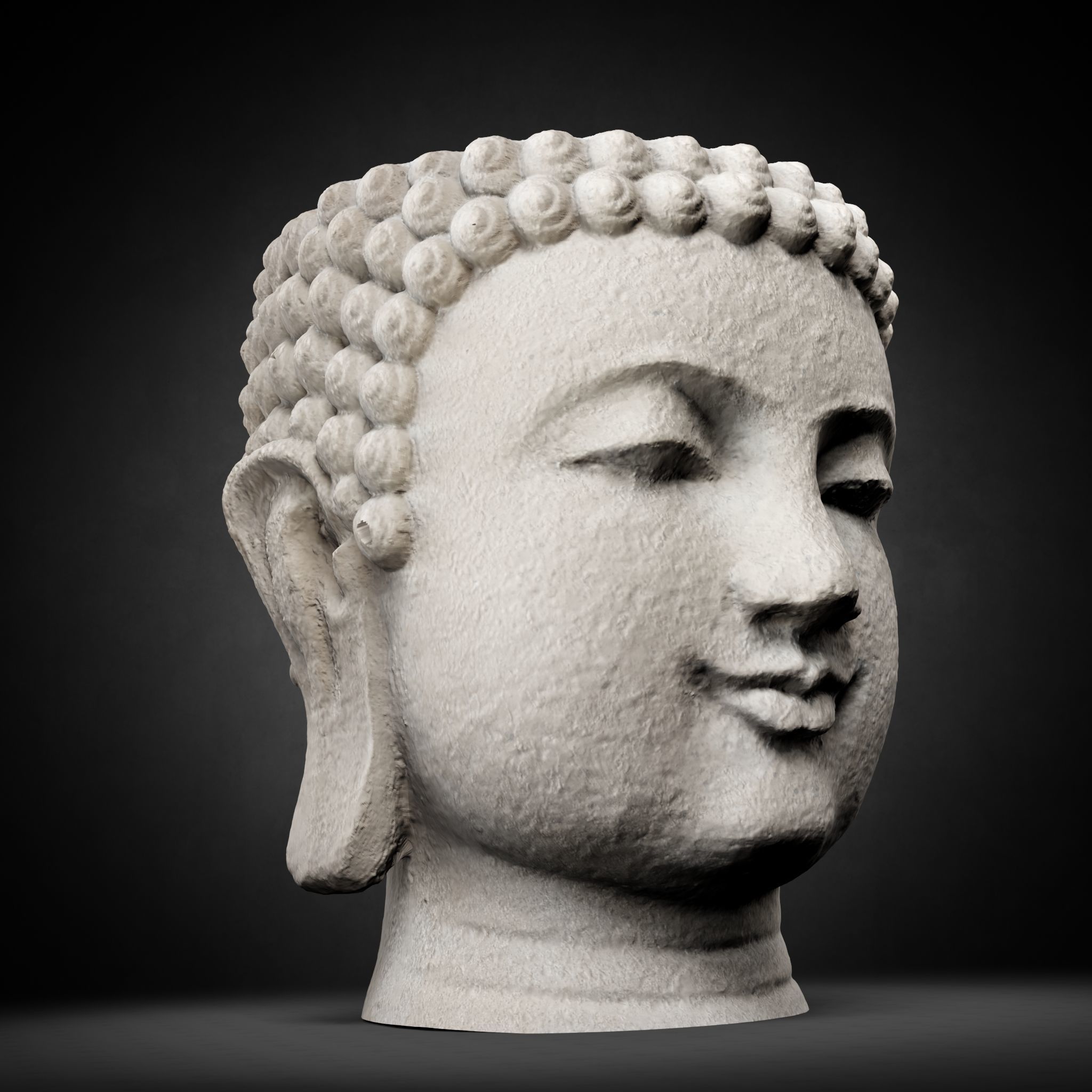 Buddha Photorealistic PBR Low-poly 3D model_53