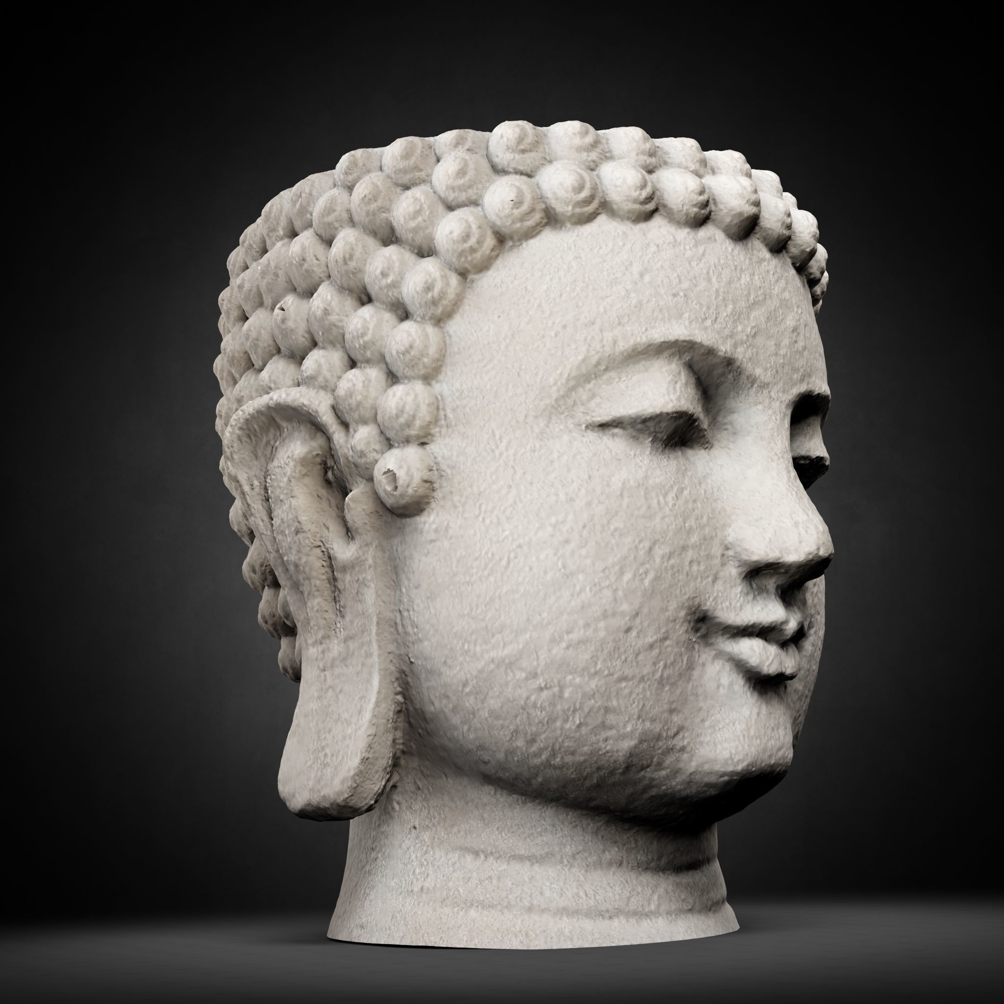 Buddha Photorealistic PBR Low-poly 3D model_51