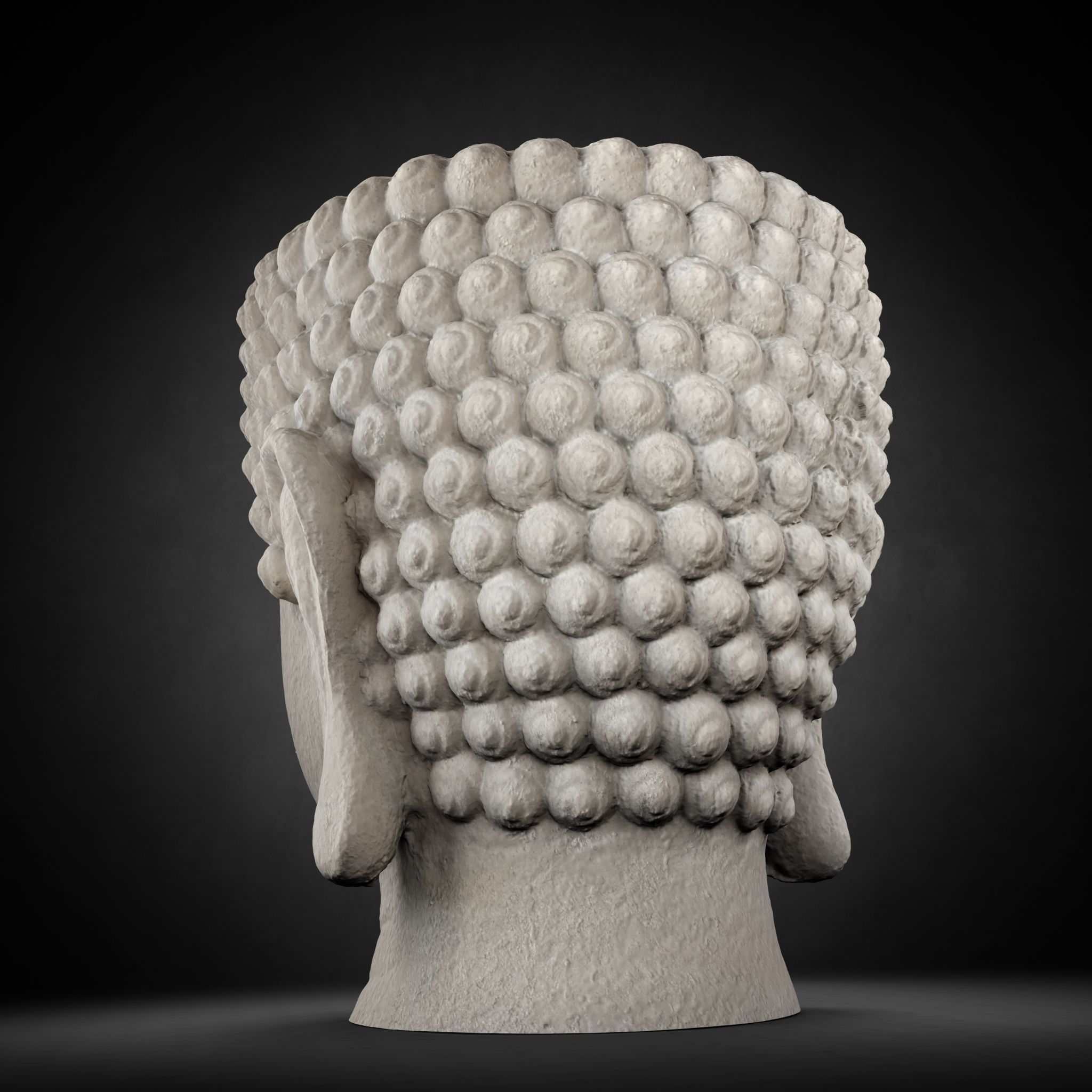 Buddha Photorealistic PBR Low-poly 3D model_32