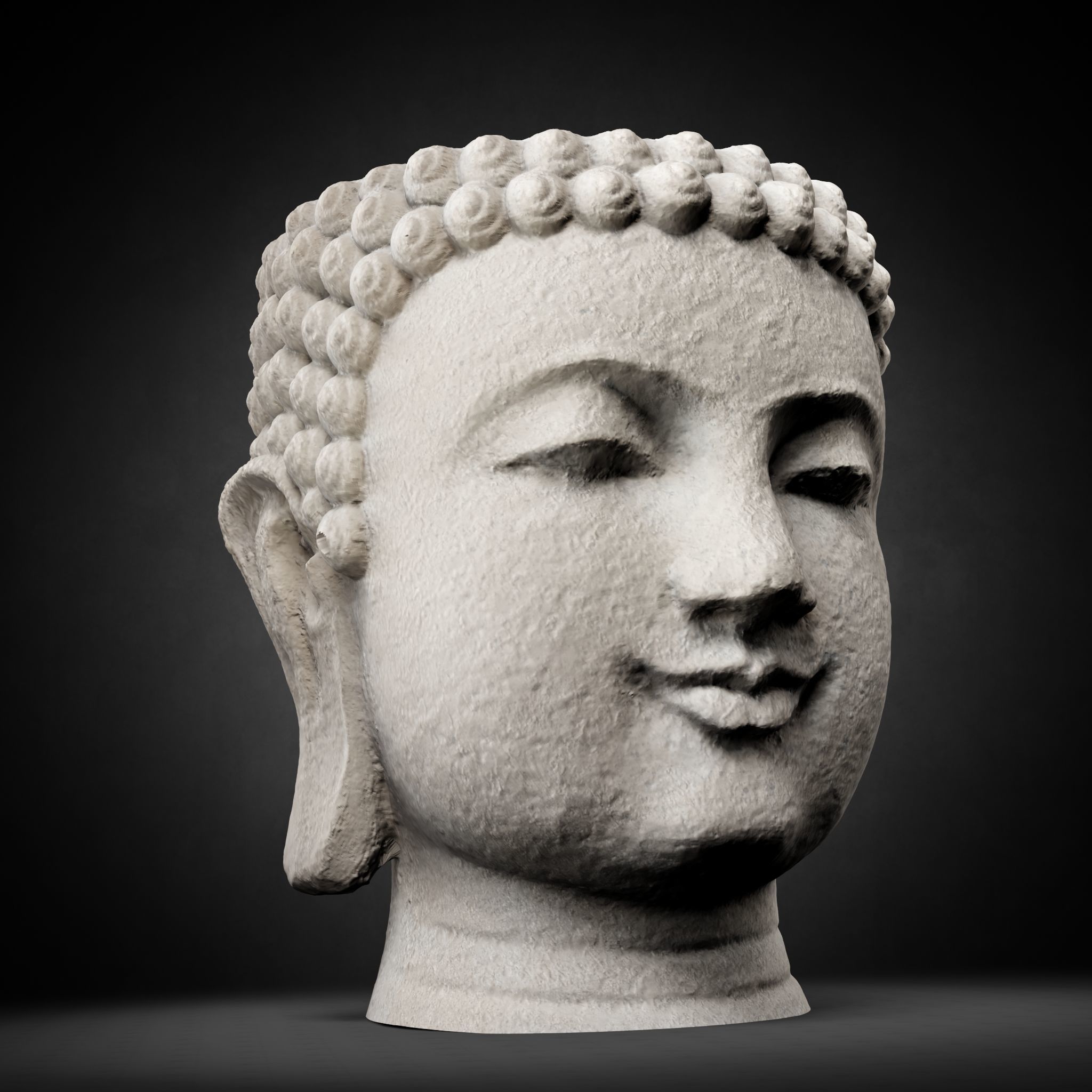 Buddha Photorealistic PBR Low-poly 3D model_55