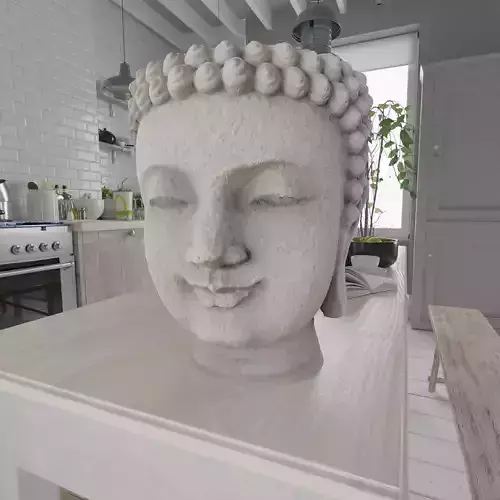 Buddha Photorealistic PBR Low-poly 3D model