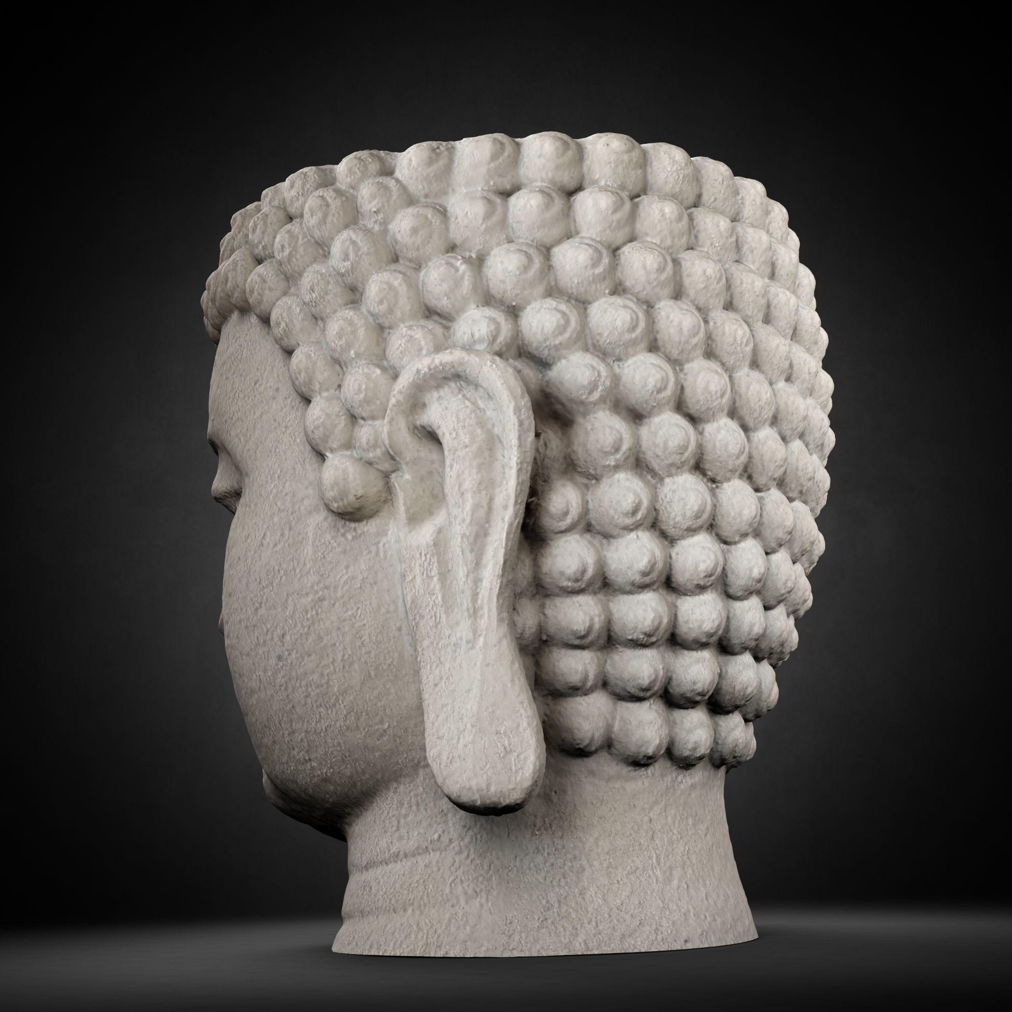 Buddha Photorealistic PBR Low-poly 3D model_27