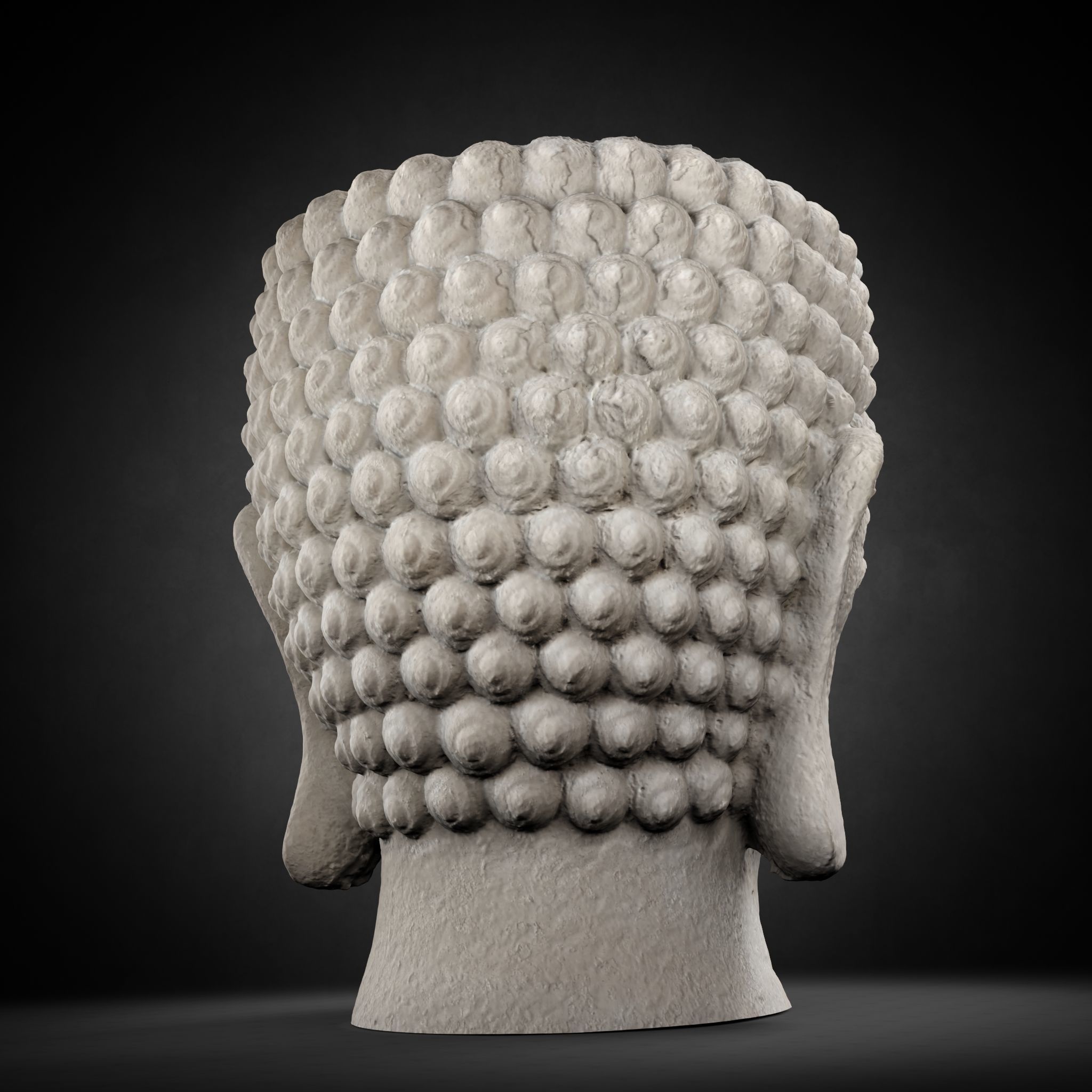 Buddha Photorealistic PBR Low-poly 3D model_37