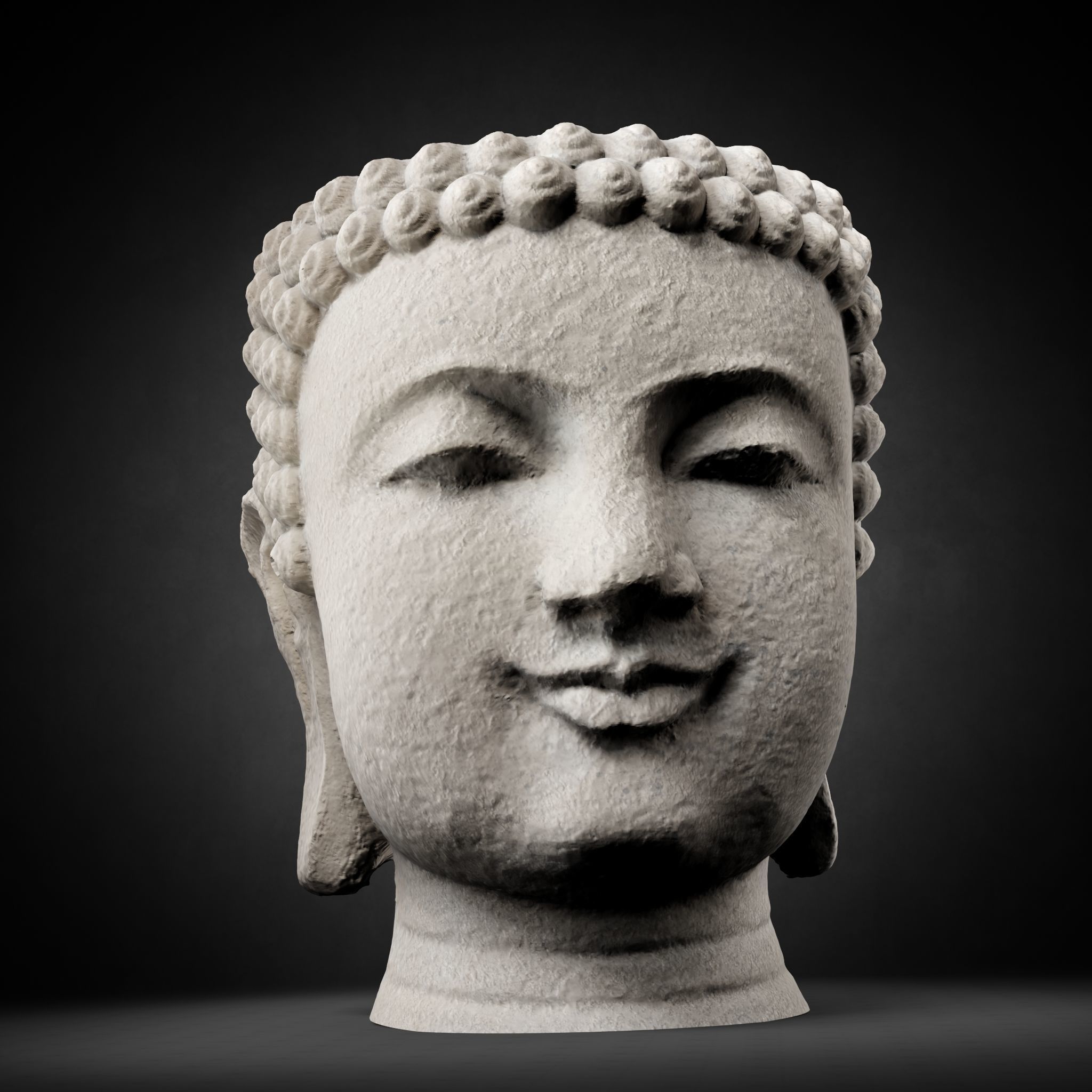 Buddha Photorealistic PBR Low-poly 3D model_61