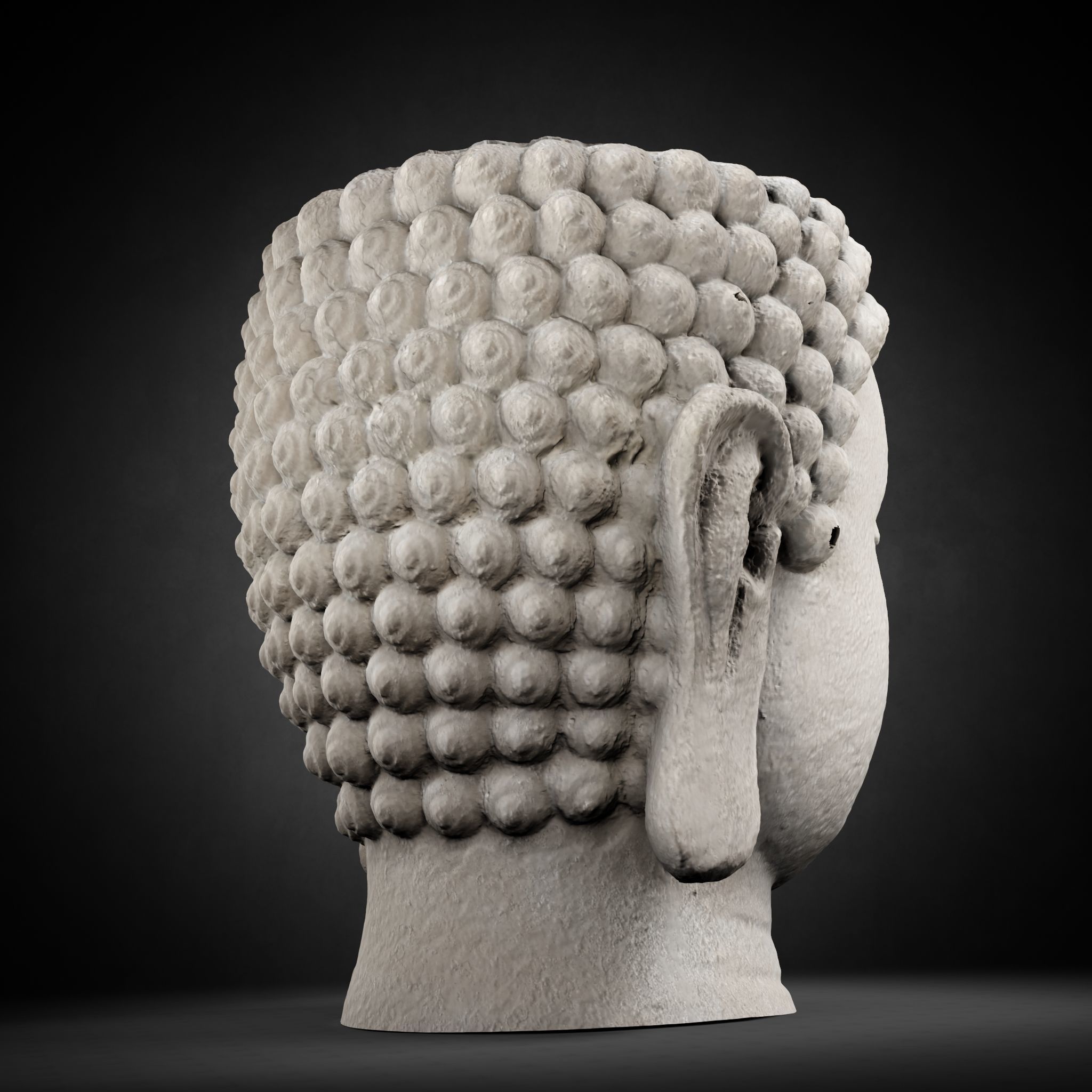 Buddha Photorealistic PBR Low-poly 3D model_41