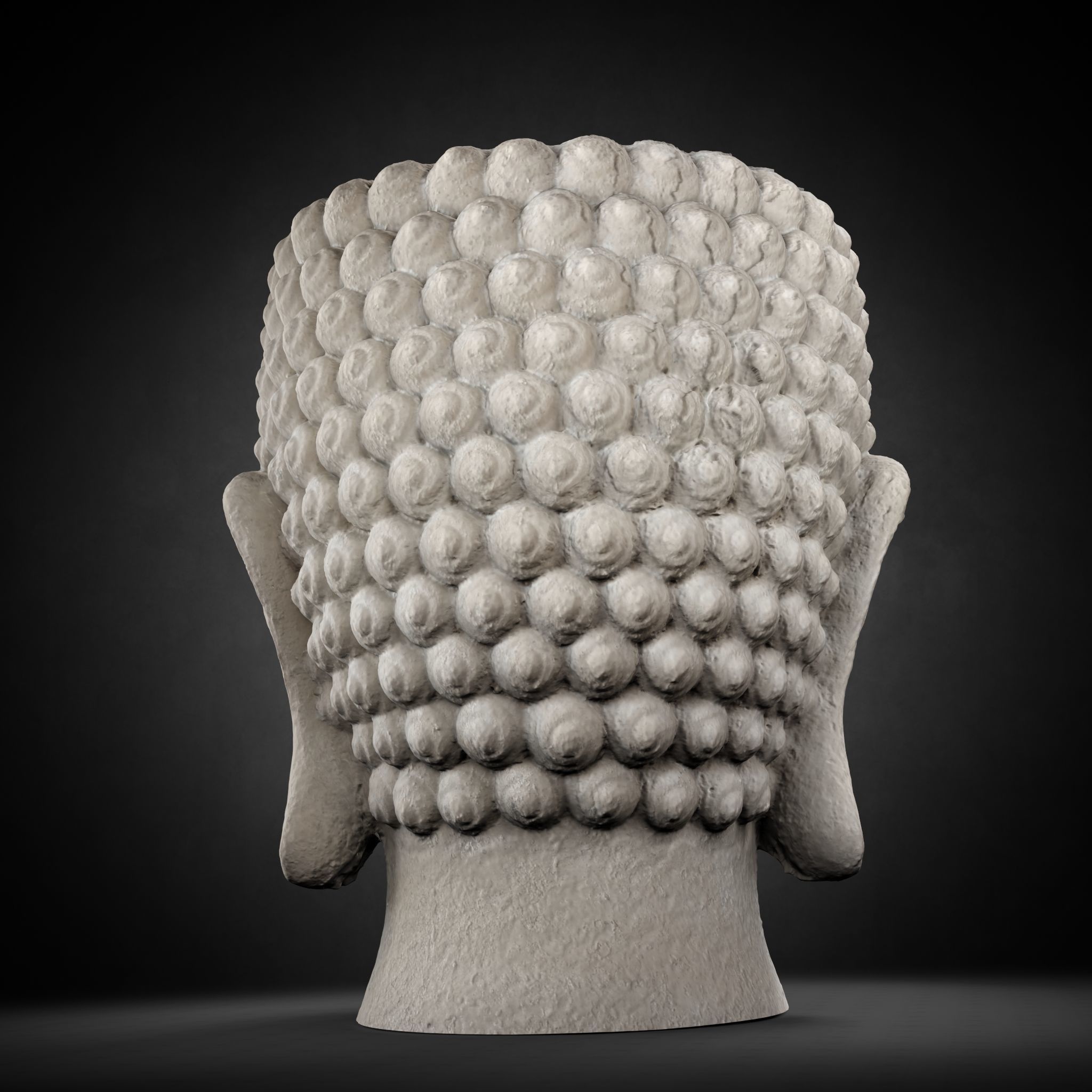 Buddha Photorealistic PBR Low-poly 3D model_35