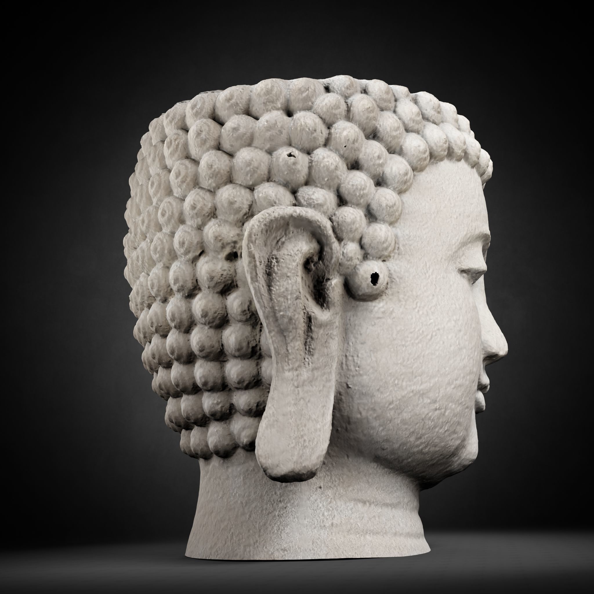 Buddha Photorealistic PBR Low-poly 3D model_45
