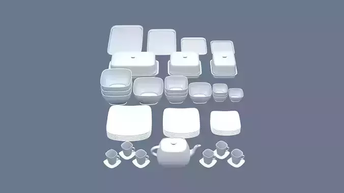 Porcelain Square Dish Collection