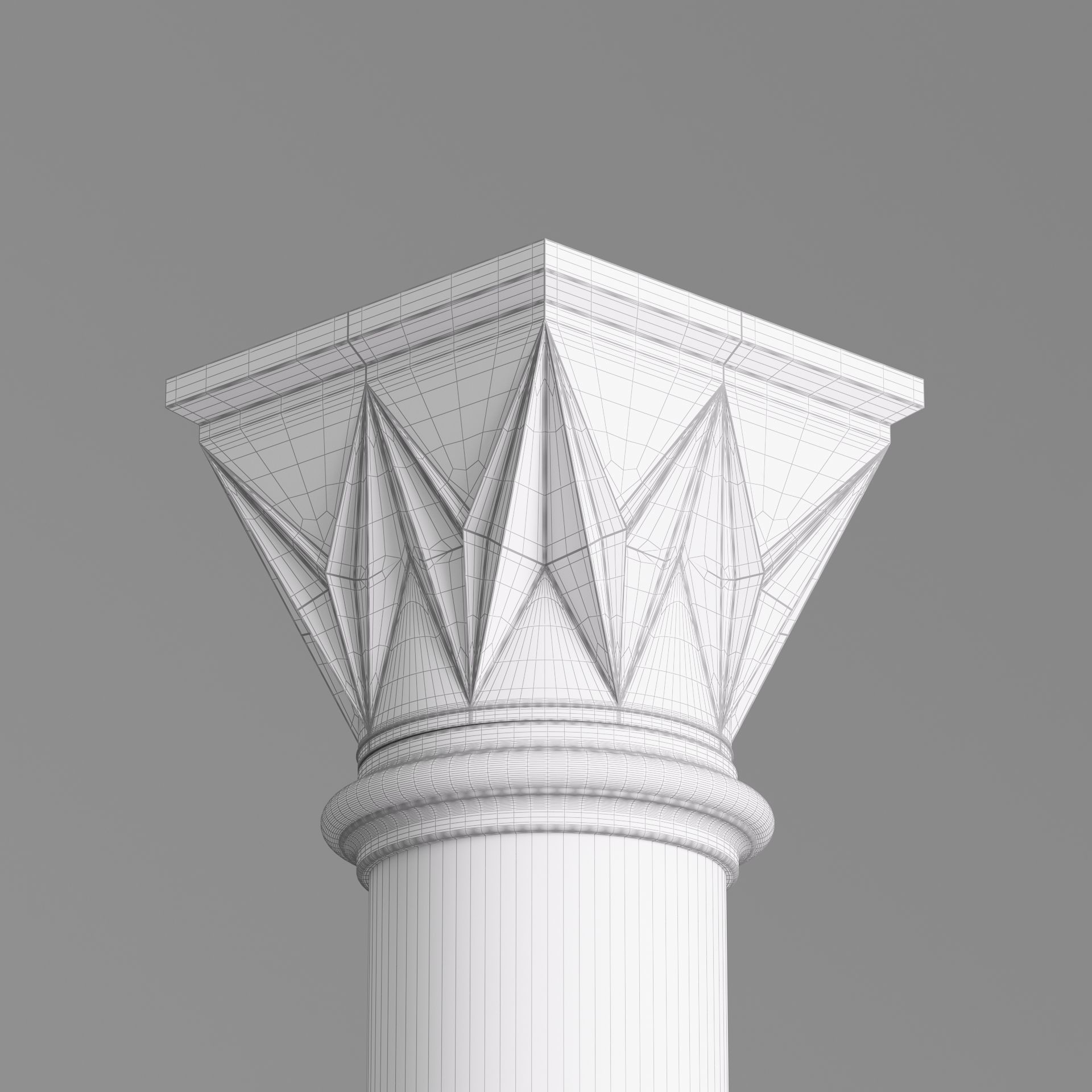 Classic Islamic Architectural Column 002 3D model_9