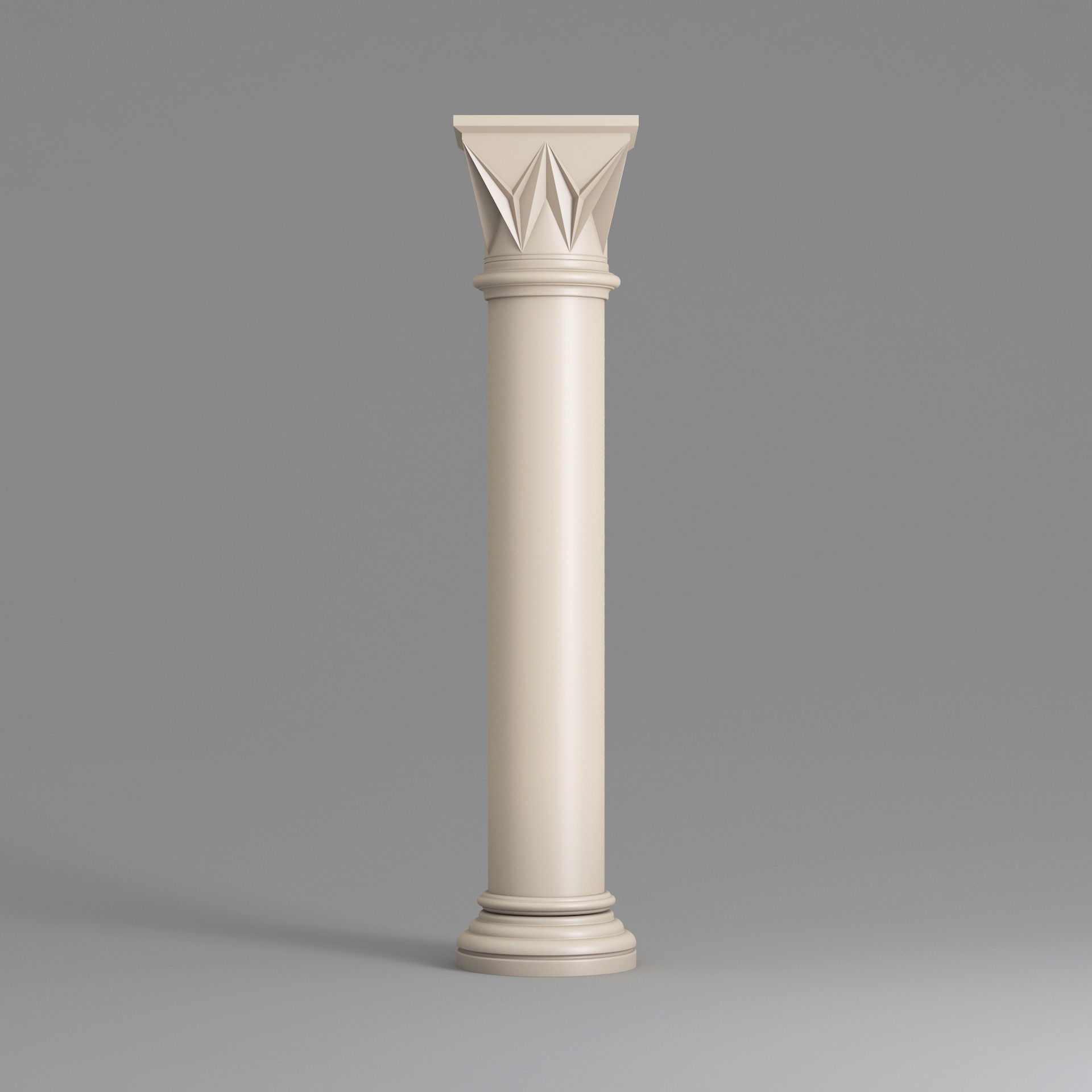 Classic Islamic Architectural Column 002 3D model_1